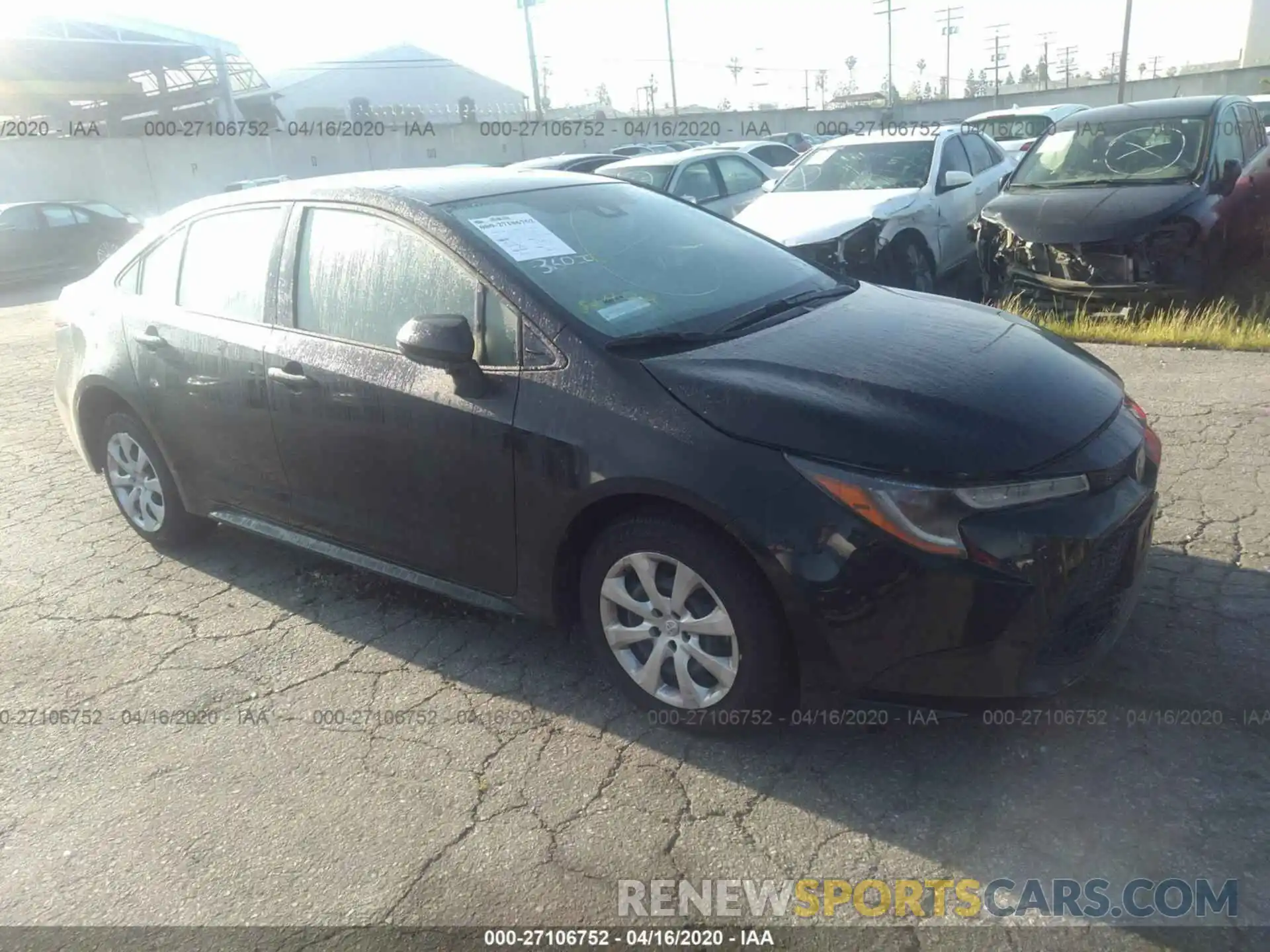 1 Photograph of a damaged car JTDEPRAE9LJ025879 TOYOTA COROLLA 2020