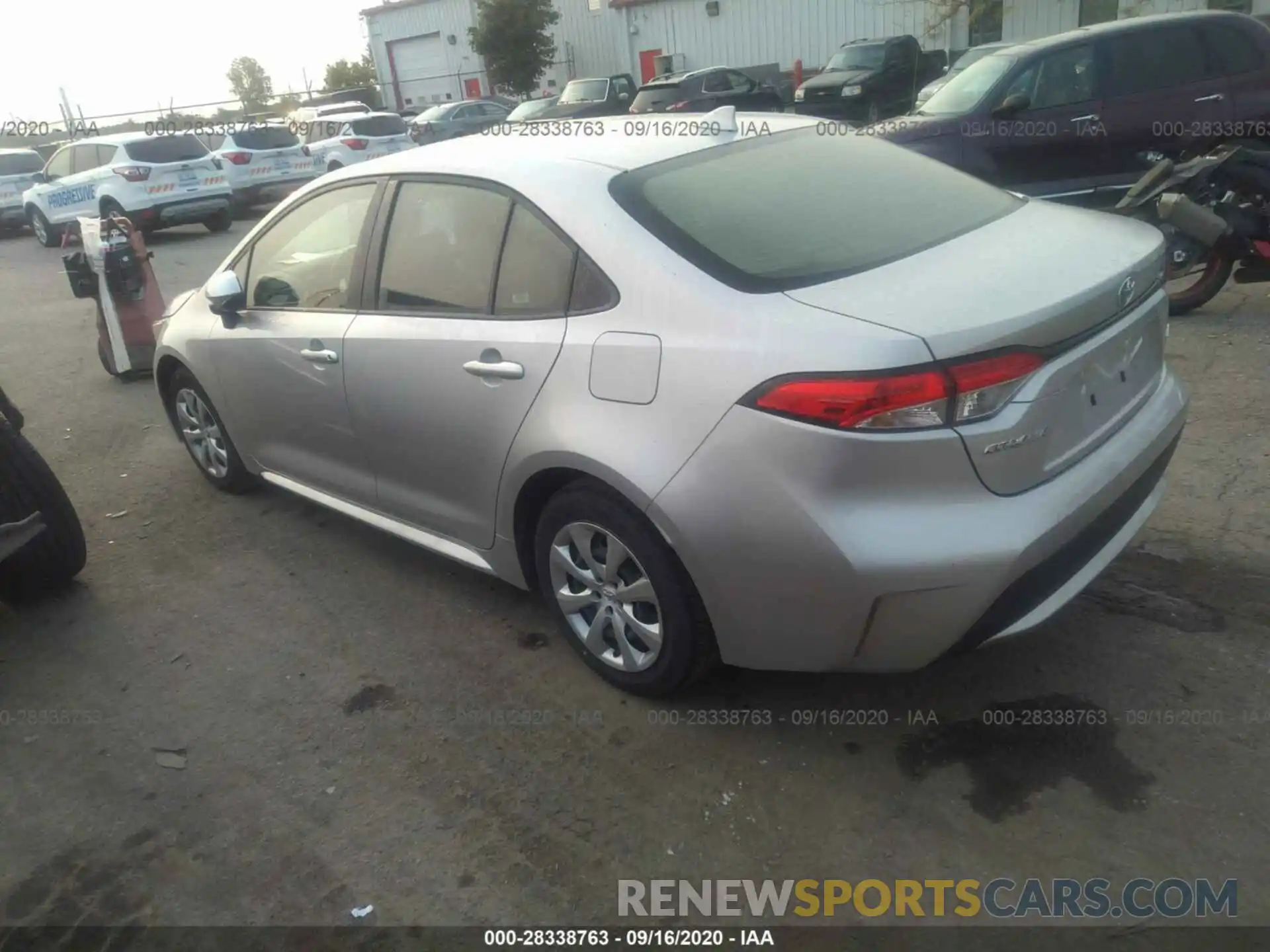 3 Photograph of a damaged car JTDEPRAE9LJ025901 TOYOTA COROLLA 2020