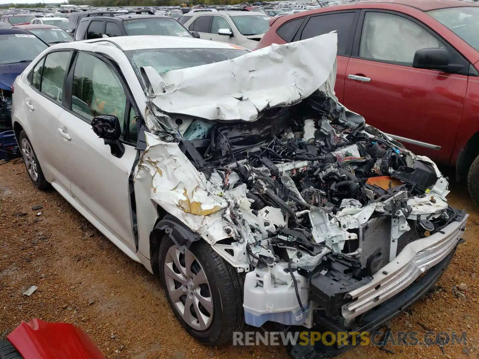 1 Photograph of a damaged car JTDEPRAE9LJ026269 TOYOTA COROLLA 2020