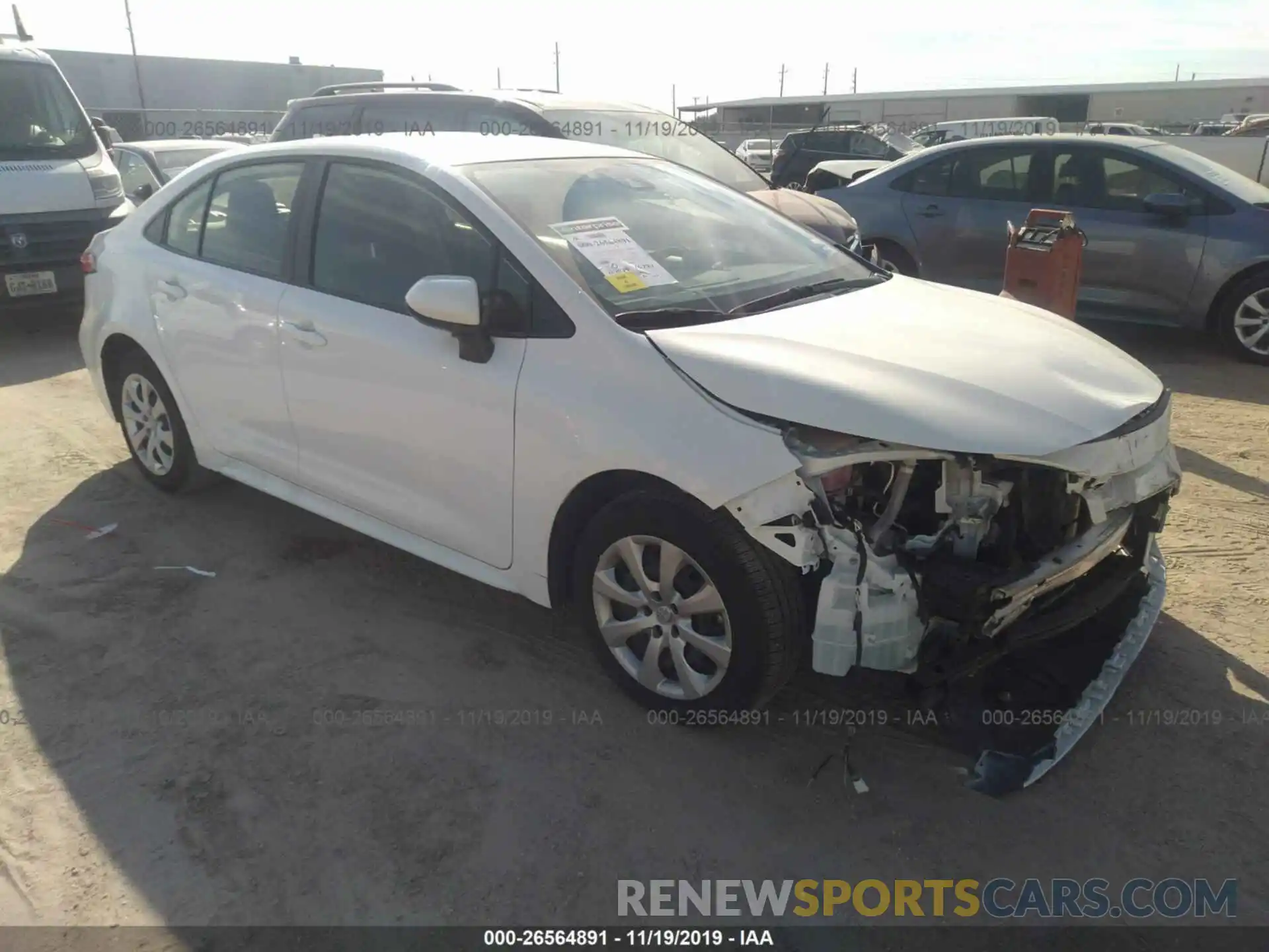 1 Photograph of a damaged car JTDEPRAE9LJ026319 TOYOTA COROLLA 2020