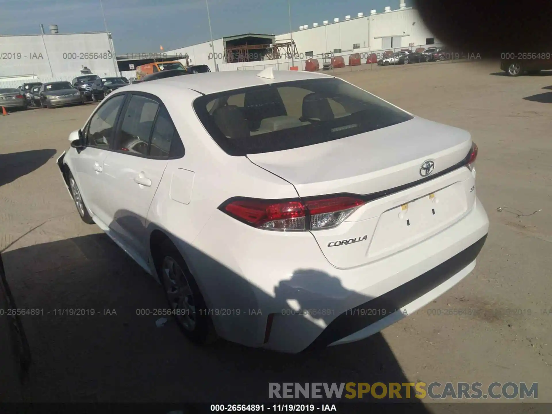 3 Photograph of a damaged car JTDEPRAE9LJ026319 TOYOTA COROLLA 2020