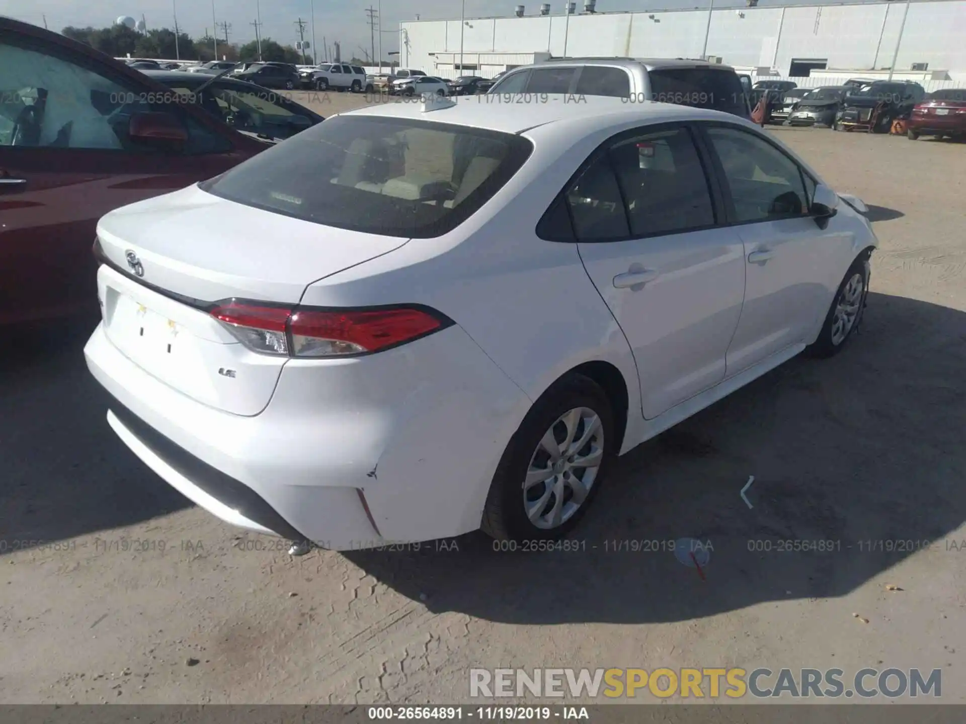 4 Photograph of a damaged car JTDEPRAE9LJ026319 TOYOTA COROLLA 2020