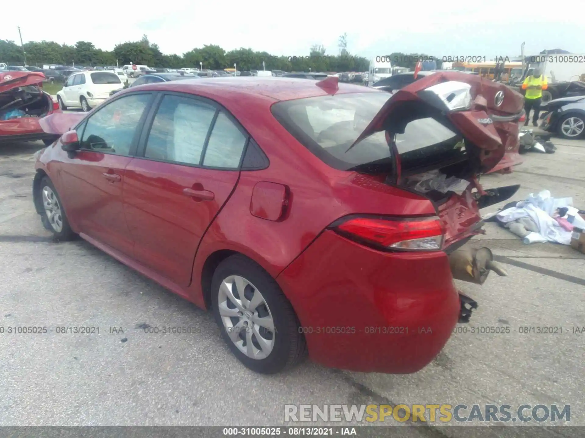 3 Photograph of a damaged car JTDEPRAE9LJ026322 TOYOTA COROLLA 2020