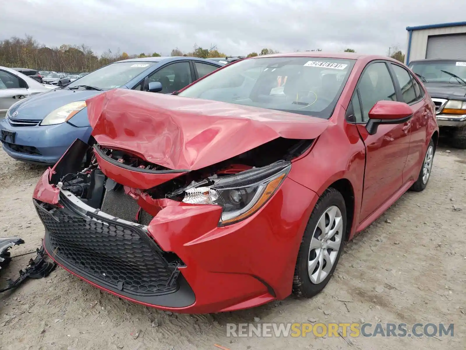 2 Photograph of a damaged car JTDEPRAE9LJ026739 TOYOTA COROLLA 2020