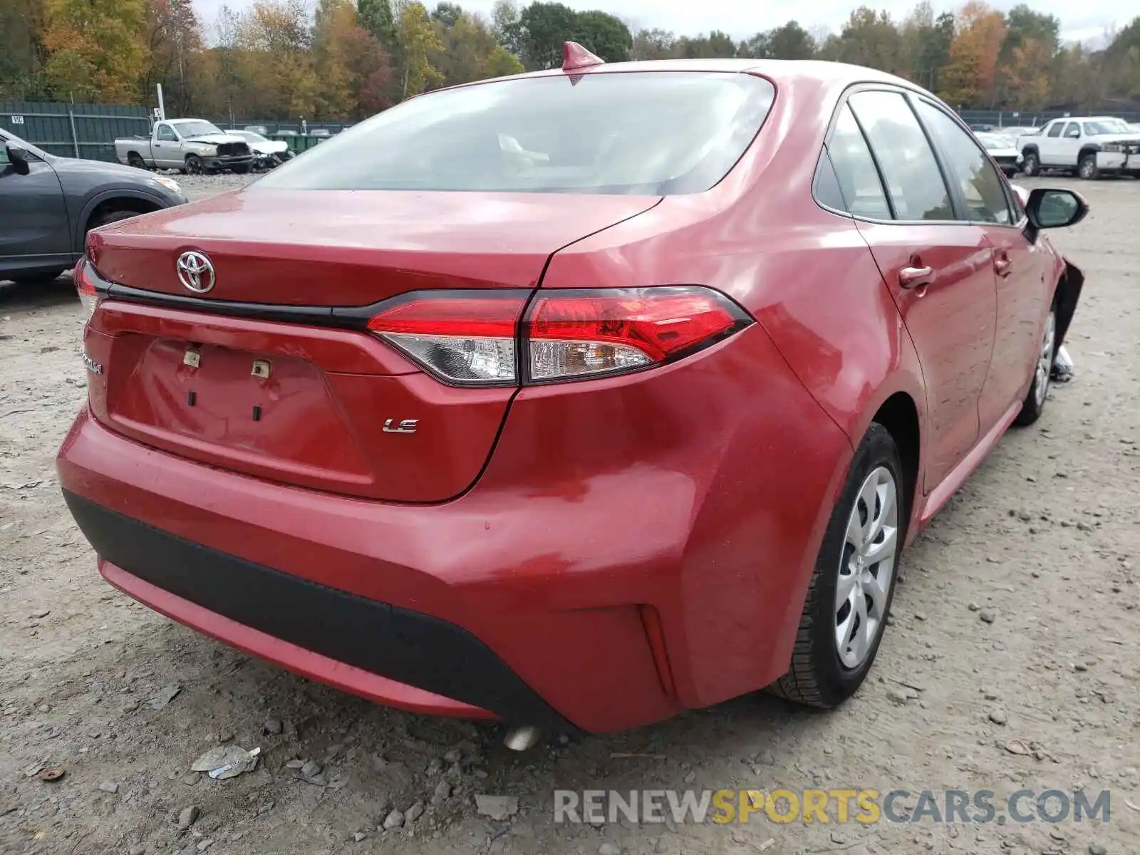 4 Photograph of a damaged car JTDEPRAE9LJ026739 TOYOTA COROLLA 2020