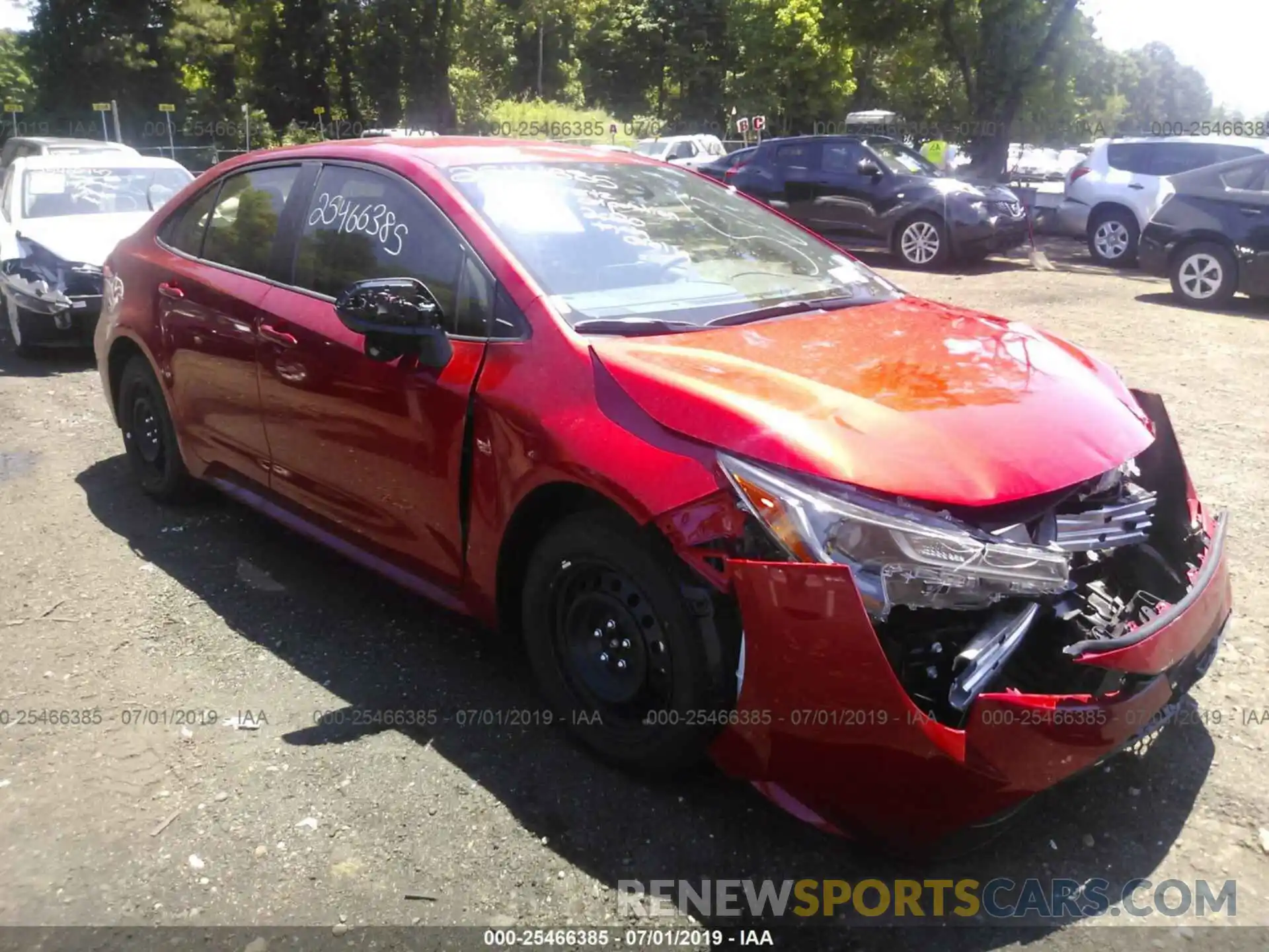 1 Photograph of a damaged car JTDEPRAE9LJ026742 TOYOTA COROLLA 2020