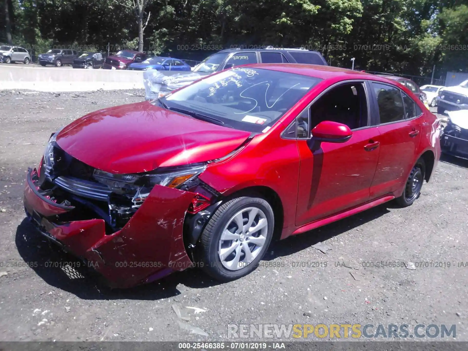 2 Photograph of a damaged car JTDEPRAE9LJ026742 TOYOTA COROLLA 2020