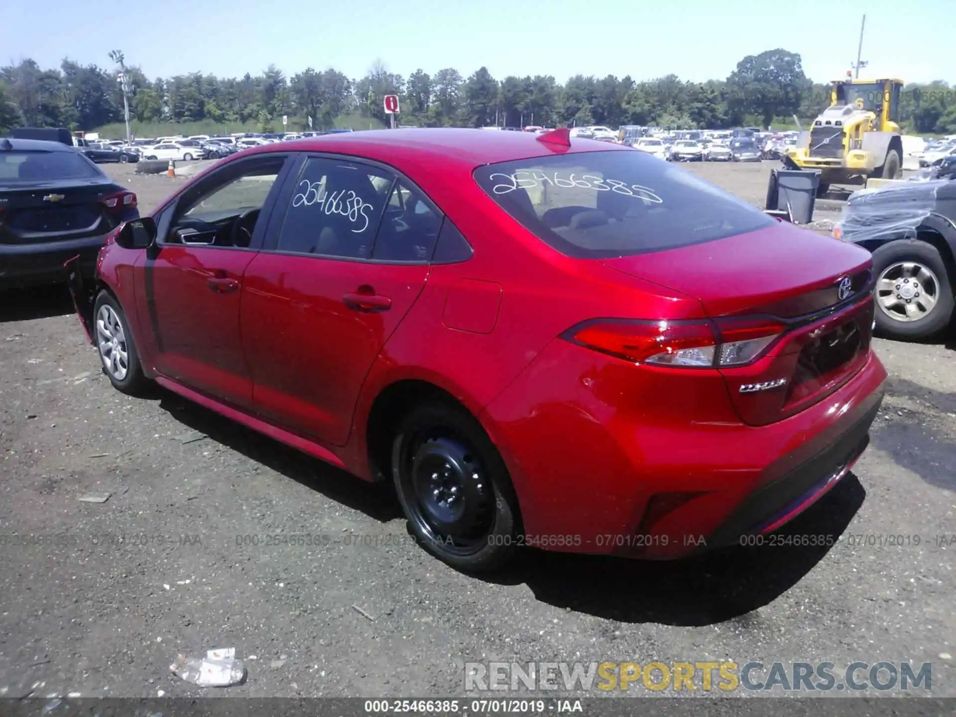 3 Photograph of a damaged car JTDEPRAE9LJ026742 TOYOTA COROLLA 2020