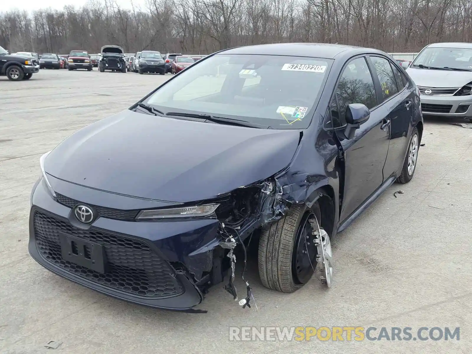 2 Photograph of a damaged car JTDEPRAE9LJ026854 TOYOTA COROLLA 2020