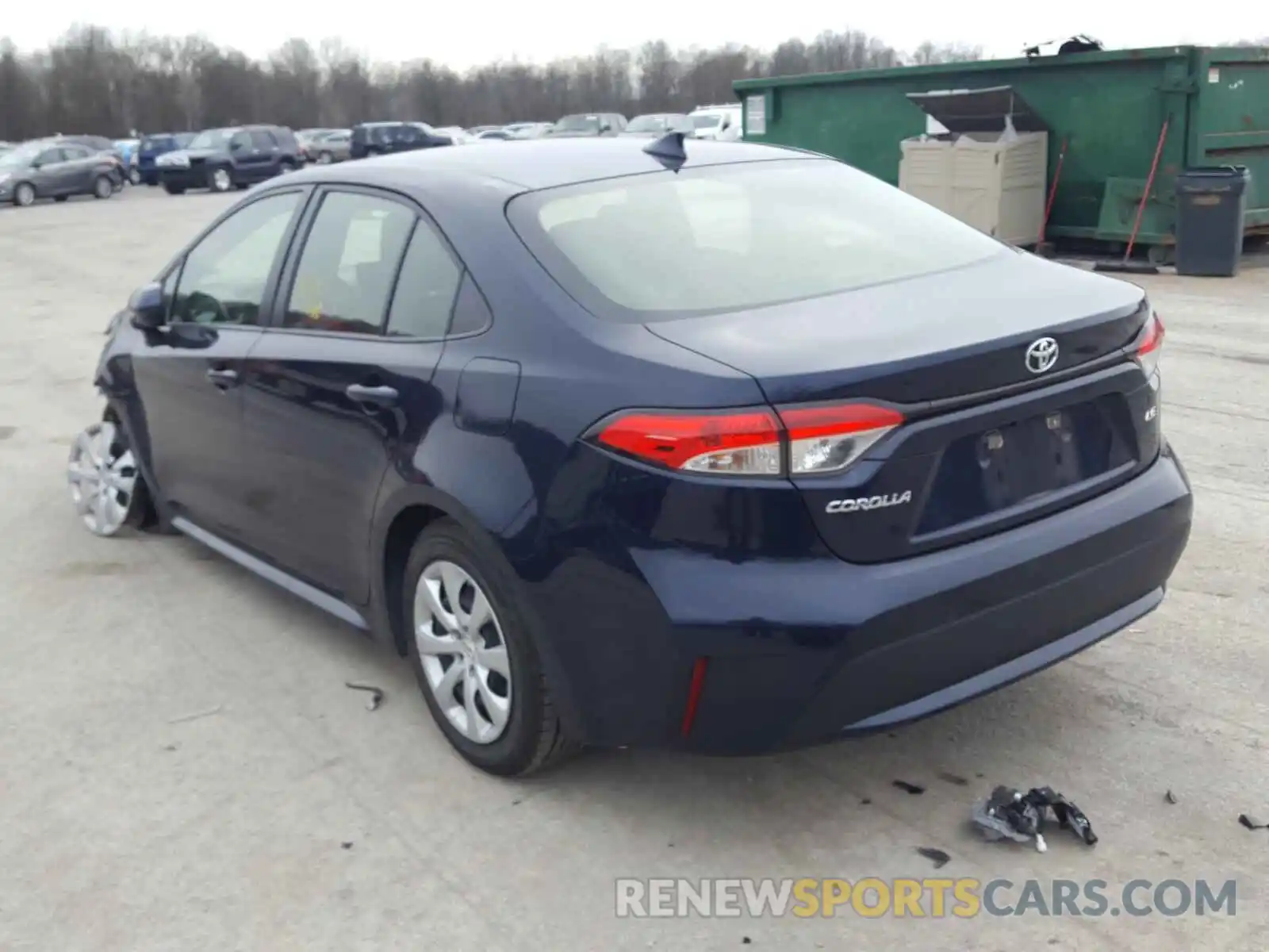 3 Photograph of a damaged car JTDEPRAE9LJ026854 TOYOTA COROLLA 2020