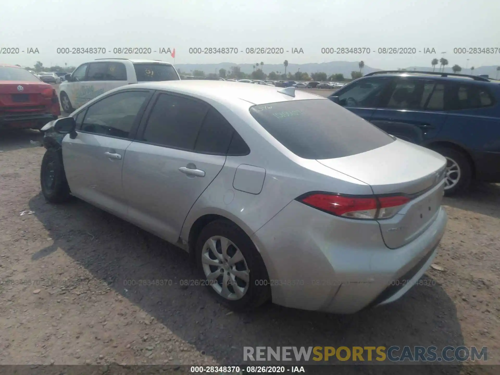 3 Photograph of a damaged car JTDEPRAE9LJ026935 TOYOTA COROLLA 2020