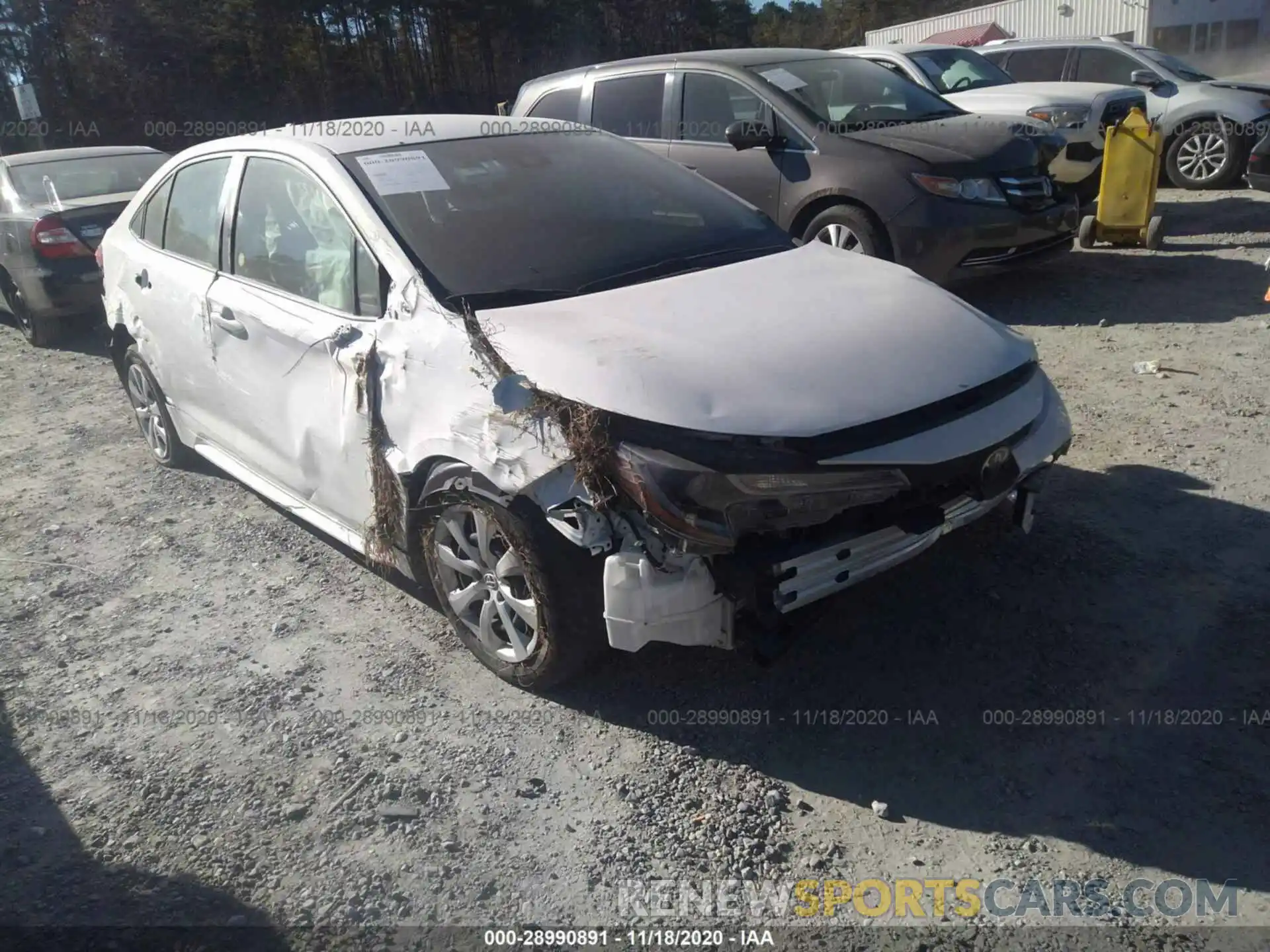 1 Photograph of a damaged car JTDEPRAE9LJ026966 TOYOTA COROLLA 2020