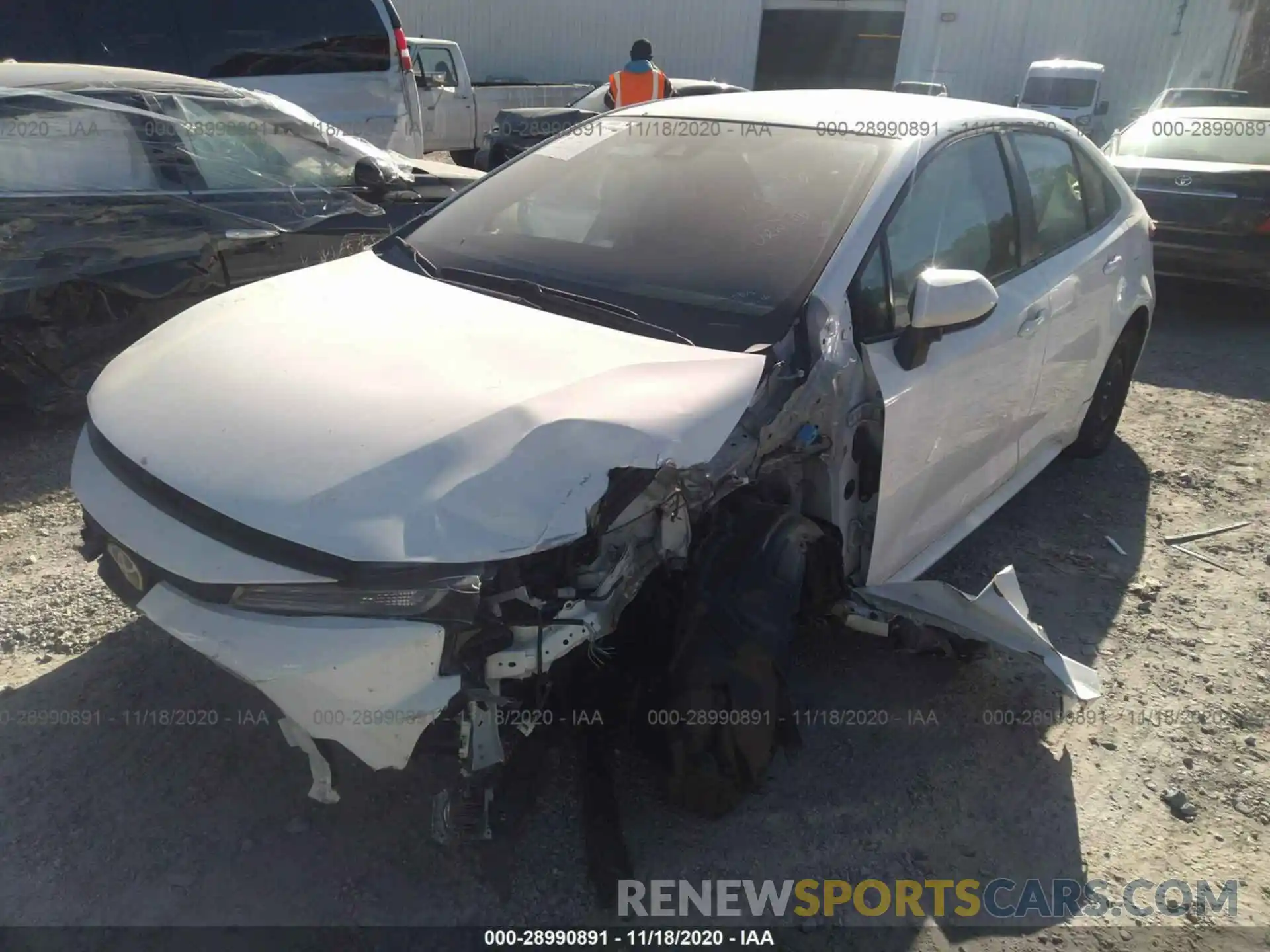 2 Photograph of a damaged car JTDEPRAE9LJ026966 TOYOTA COROLLA 2020