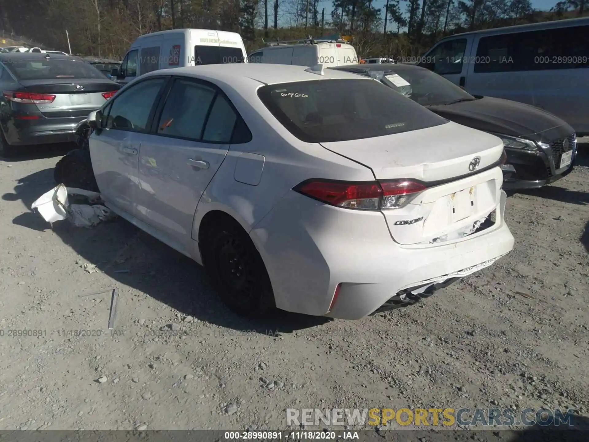 3 Photograph of a damaged car JTDEPRAE9LJ026966 TOYOTA COROLLA 2020