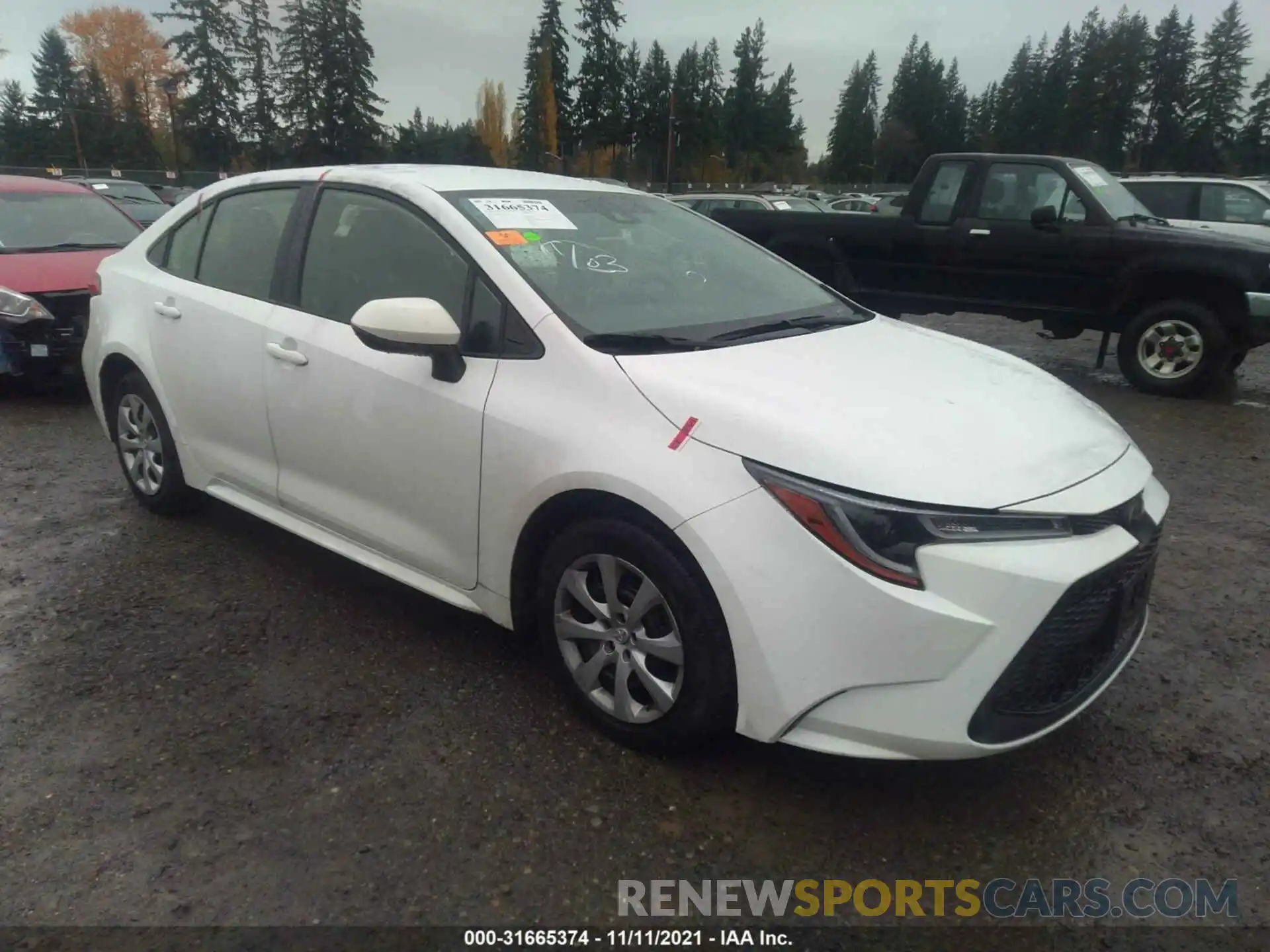 1 Photograph of a damaged car JTDEPRAE9LJ027549 TOYOTA COROLLA 2020