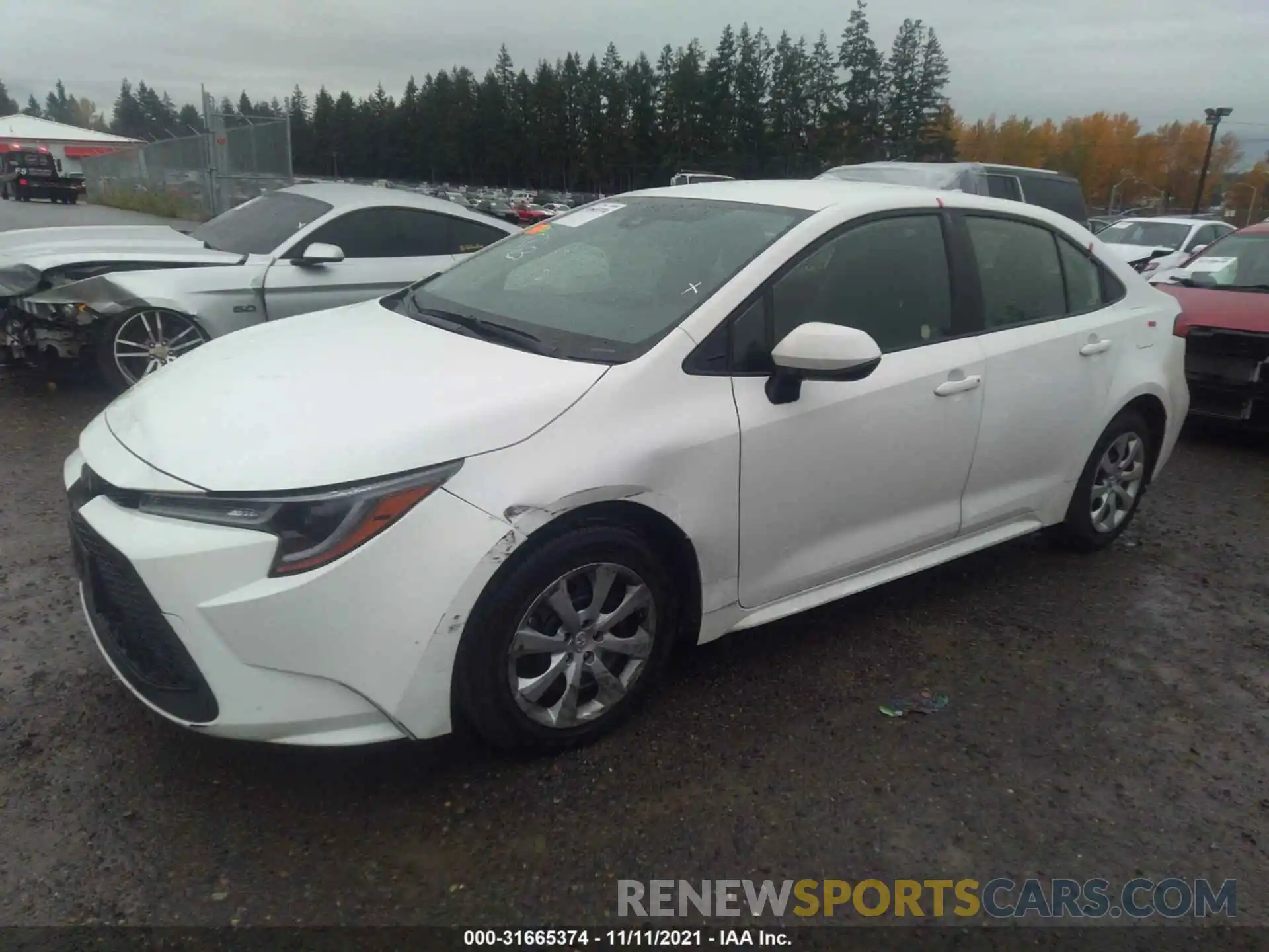 2 Photograph of a damaged car JTDEPRAE9LJ027549 TOYOTA COROLLA 2020