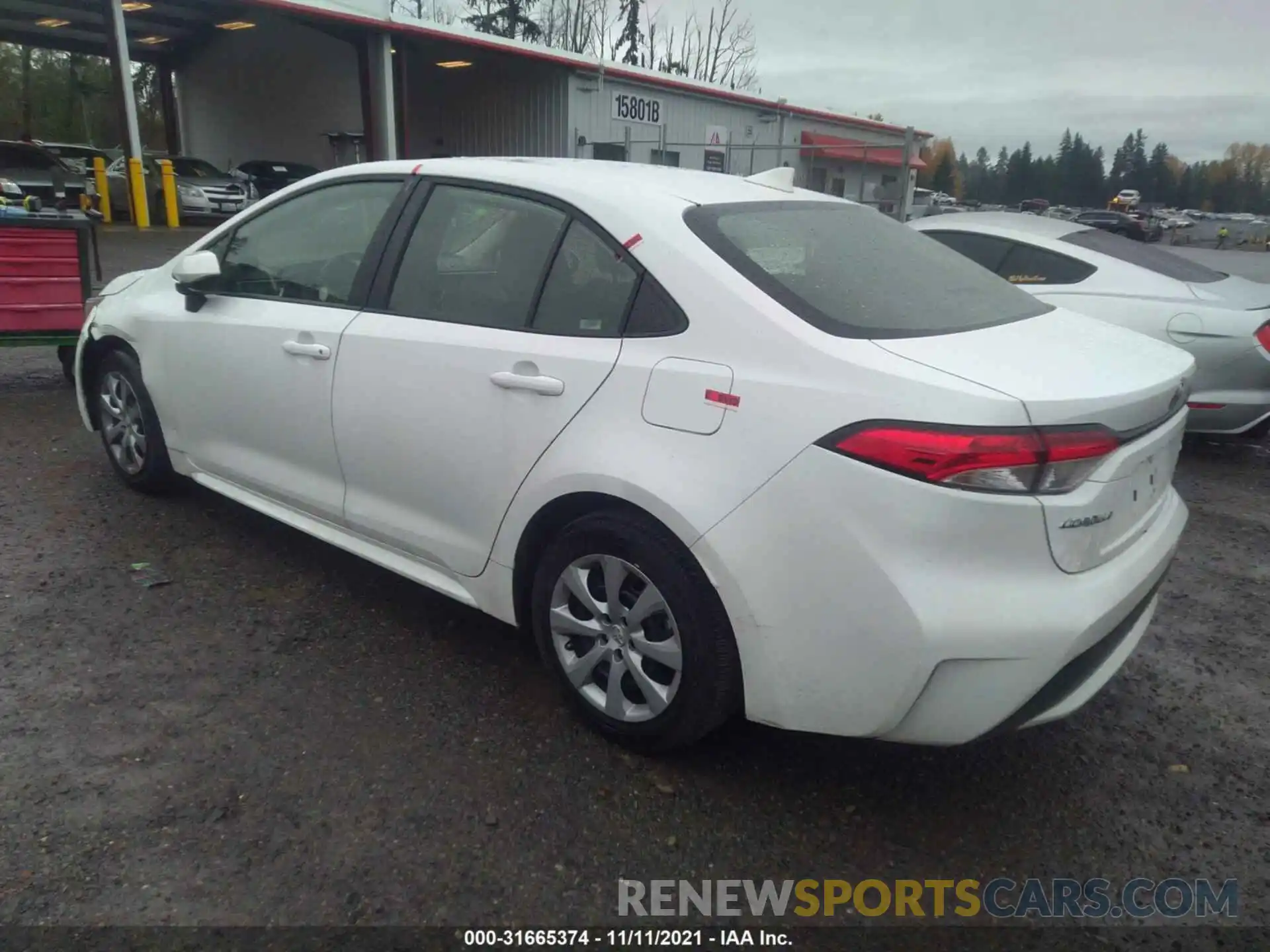 3 Photograph of a damaged car JTDEPRAE9LJ027549 TOYOTA COROLLA 2020