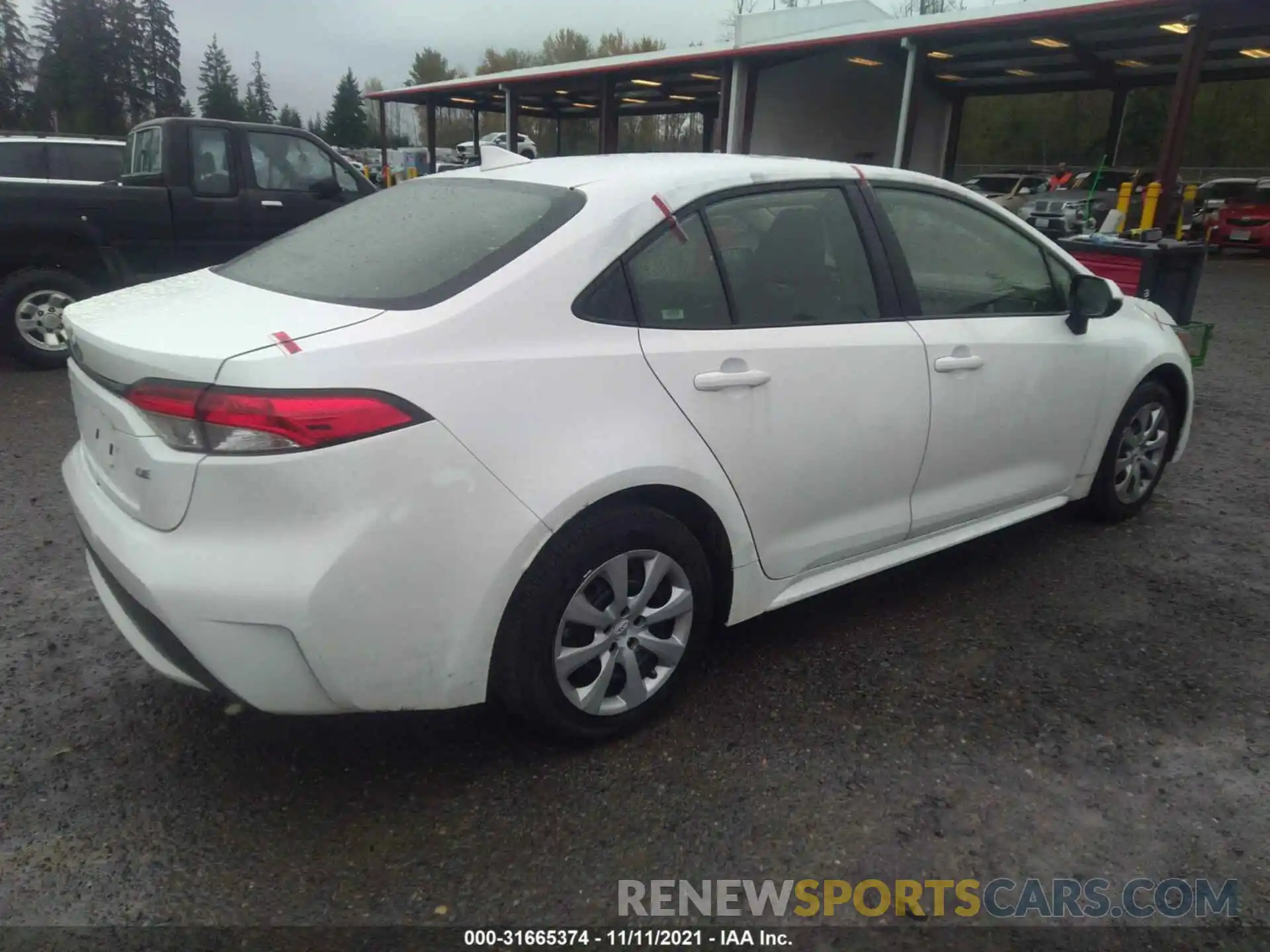 4 Photograph of a damaged car JTDEPRAE9LJ027549 TOYOTA COROLLA 2020