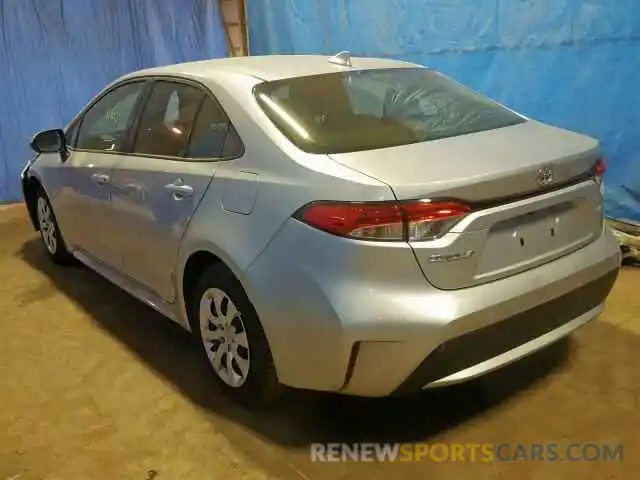 3 Photograph of a damaged car JTDEPRAE9LJ028121 TOYOTA COROLLA 2020