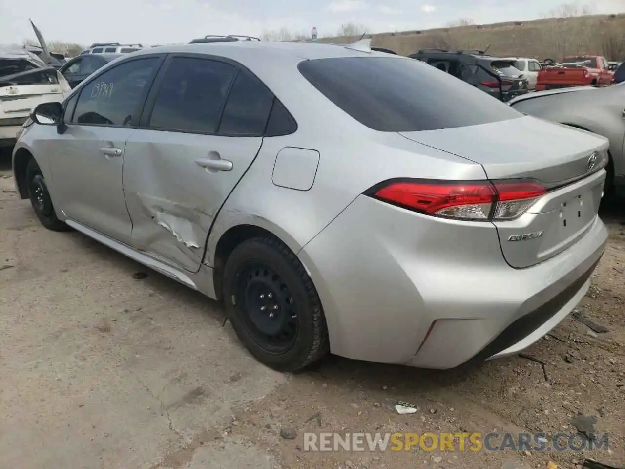 3 Photograph of a damaged car JTDEPRAE9LJ028362 TOYOTA COROLLA 2020