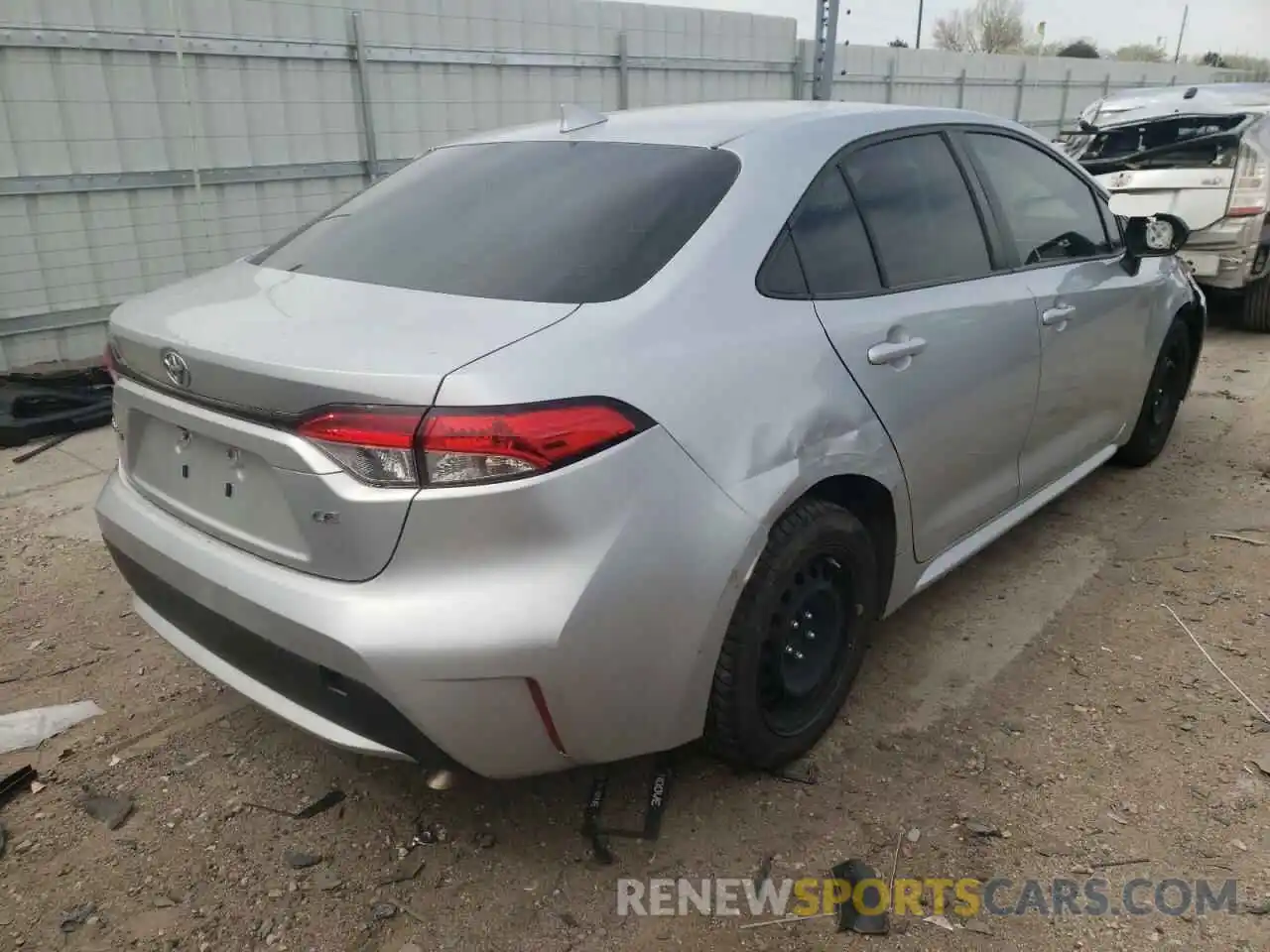 4 Photograph of a damaged car JTDEPRAE9LJ028362 TOYOTA COROLLA 2020