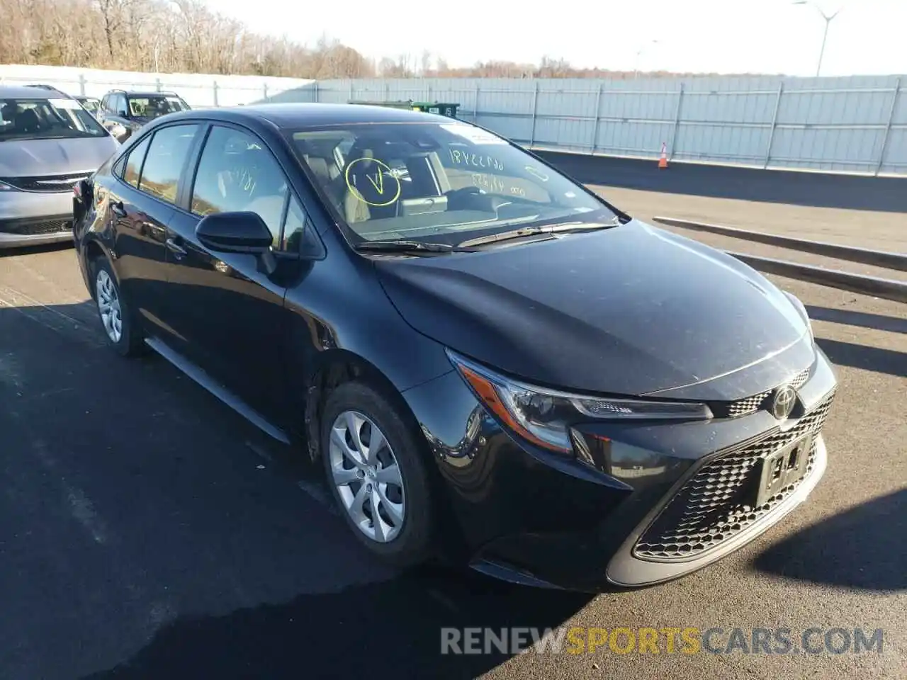 1 Photograph of a damaged car JTDEPRAE9LJ028457 TOYOTA COROLLA 2020