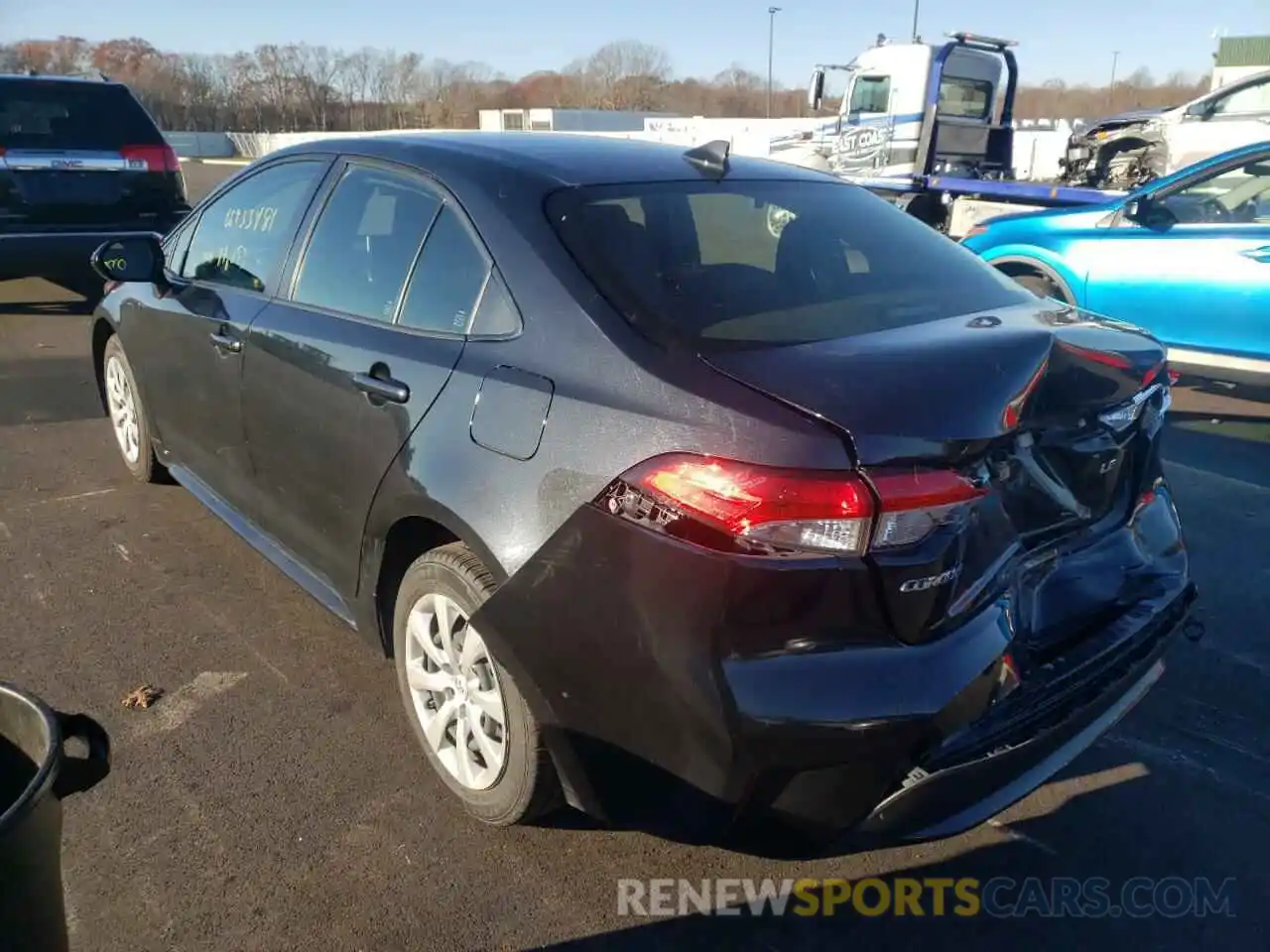 3 Photograph of a damaged car JTDEPRAE9LJ028457 TOYOTA COROLLA 2020