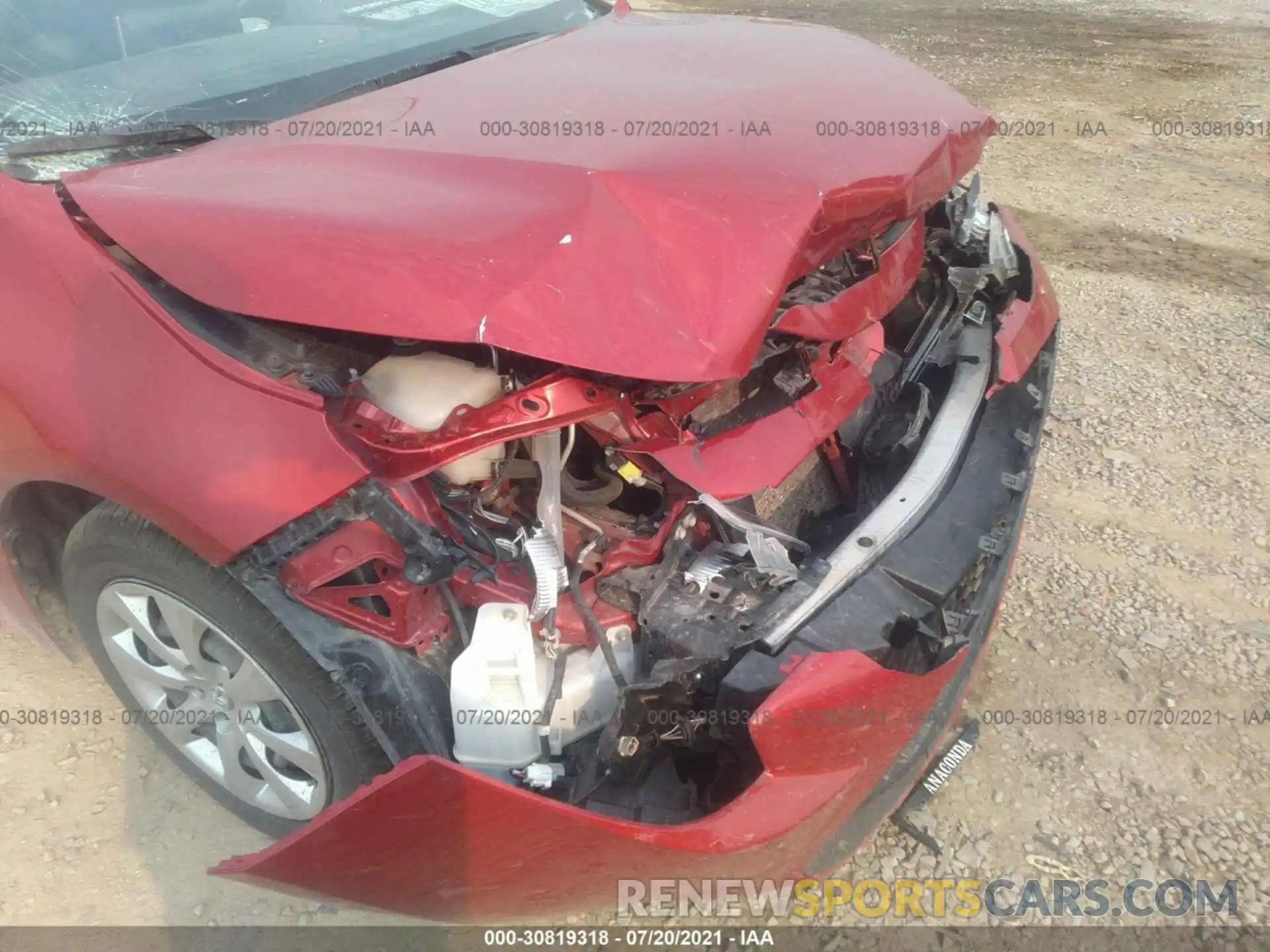 6 Photograph of a damaged car JTDEPRAE9LJ028619 TOYOTA COROLLA 2020