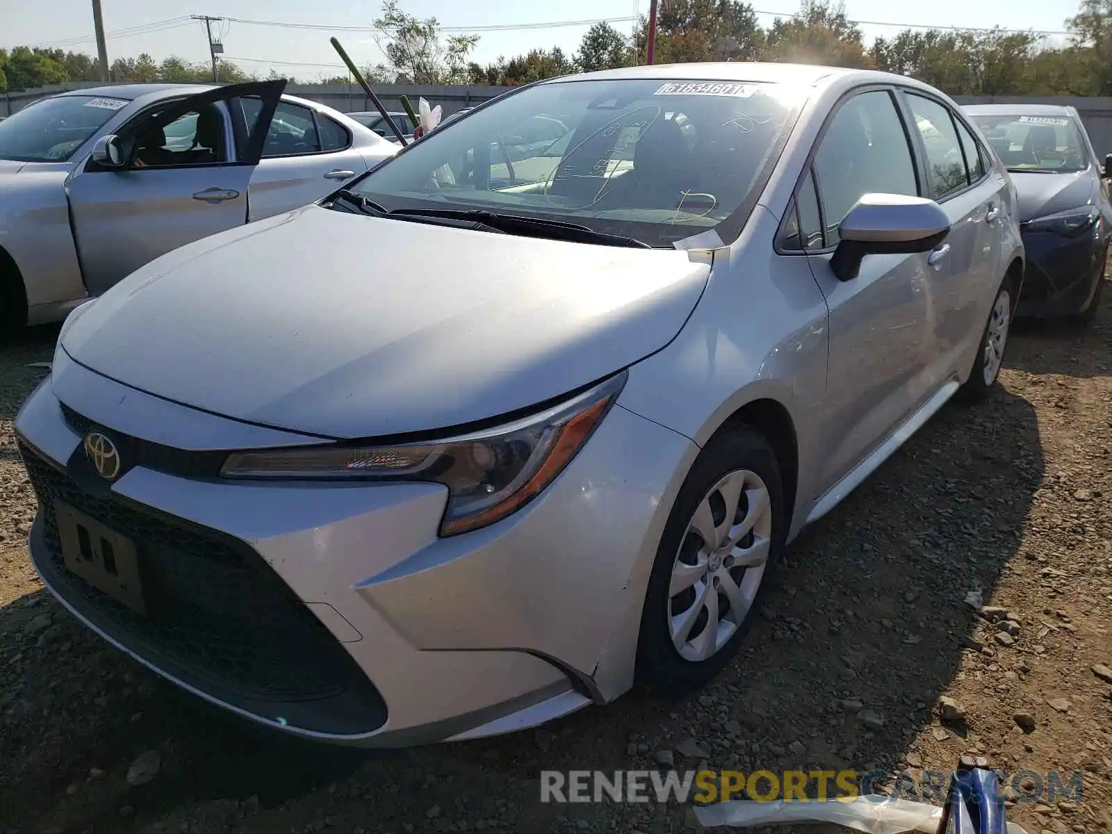 2 Photograph of a damaged car JTDEPRAE9LJ028653 TOYOTA COROLLA 2020