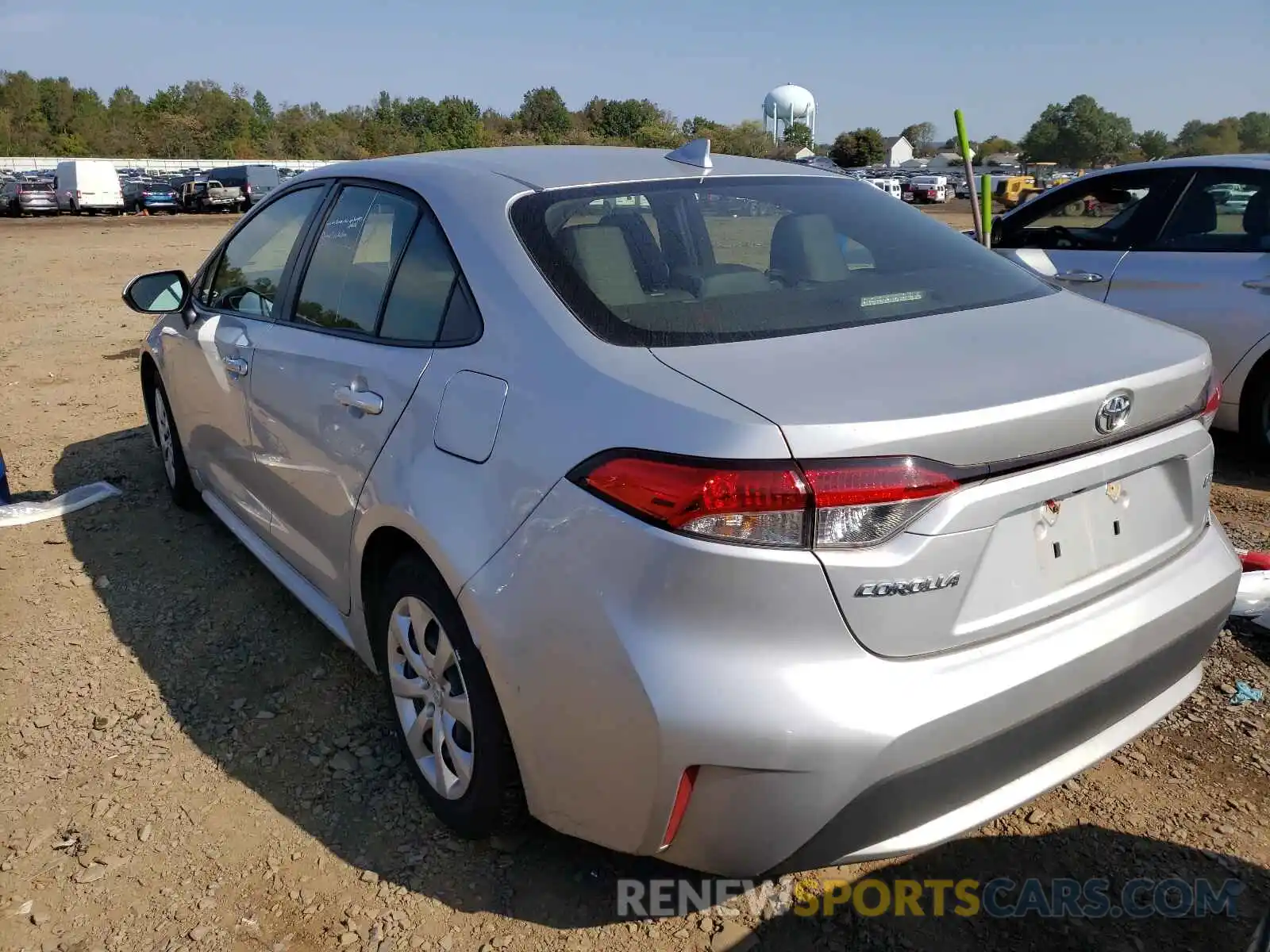 3 Photograph of a damaged car JTDEPRAE9LJ028653 TOYOTA COROLLA 2020