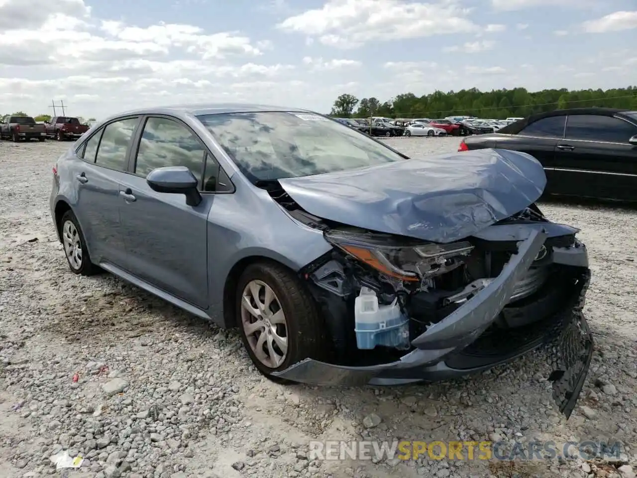 1 Photograph of a damaged car JTDEPRAE9LJ028703 TOYOTA COROLLA 2020