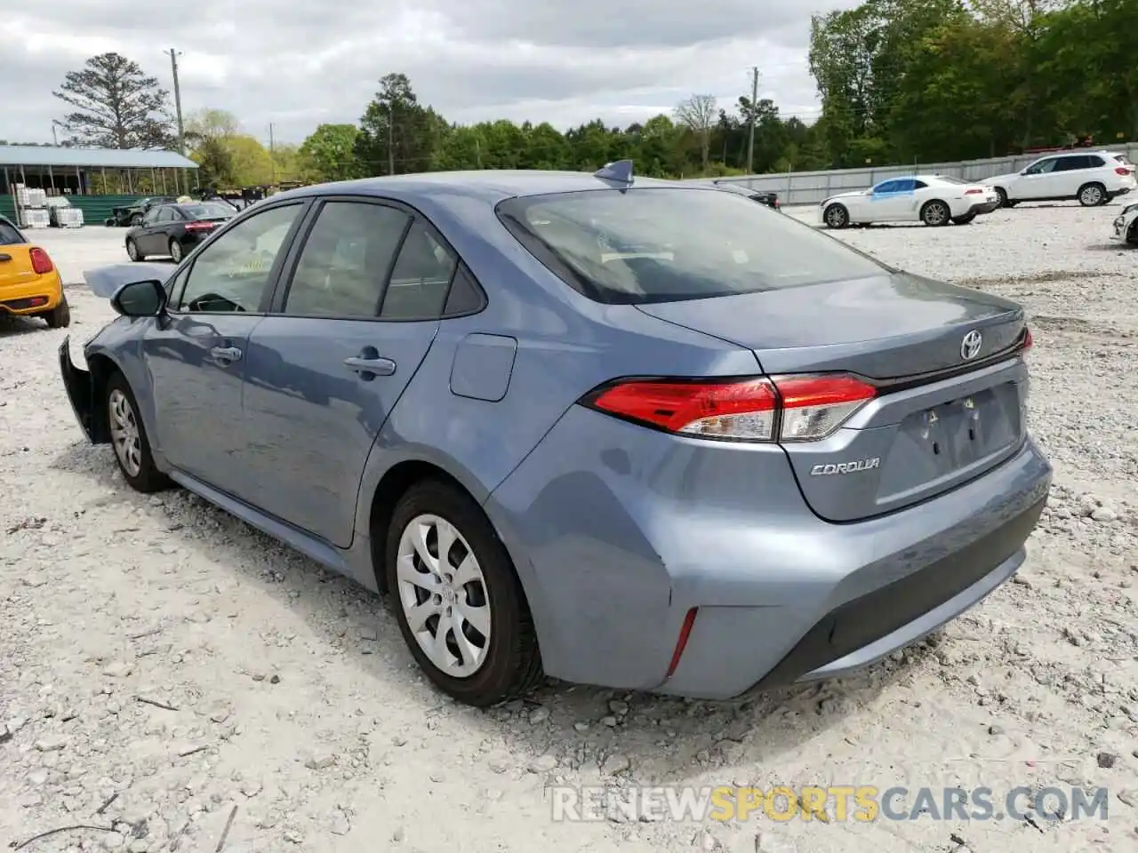 3 Photograph of a damaged car JTDEPRAE9LJ028703 TOYOTA COROLLA 2020