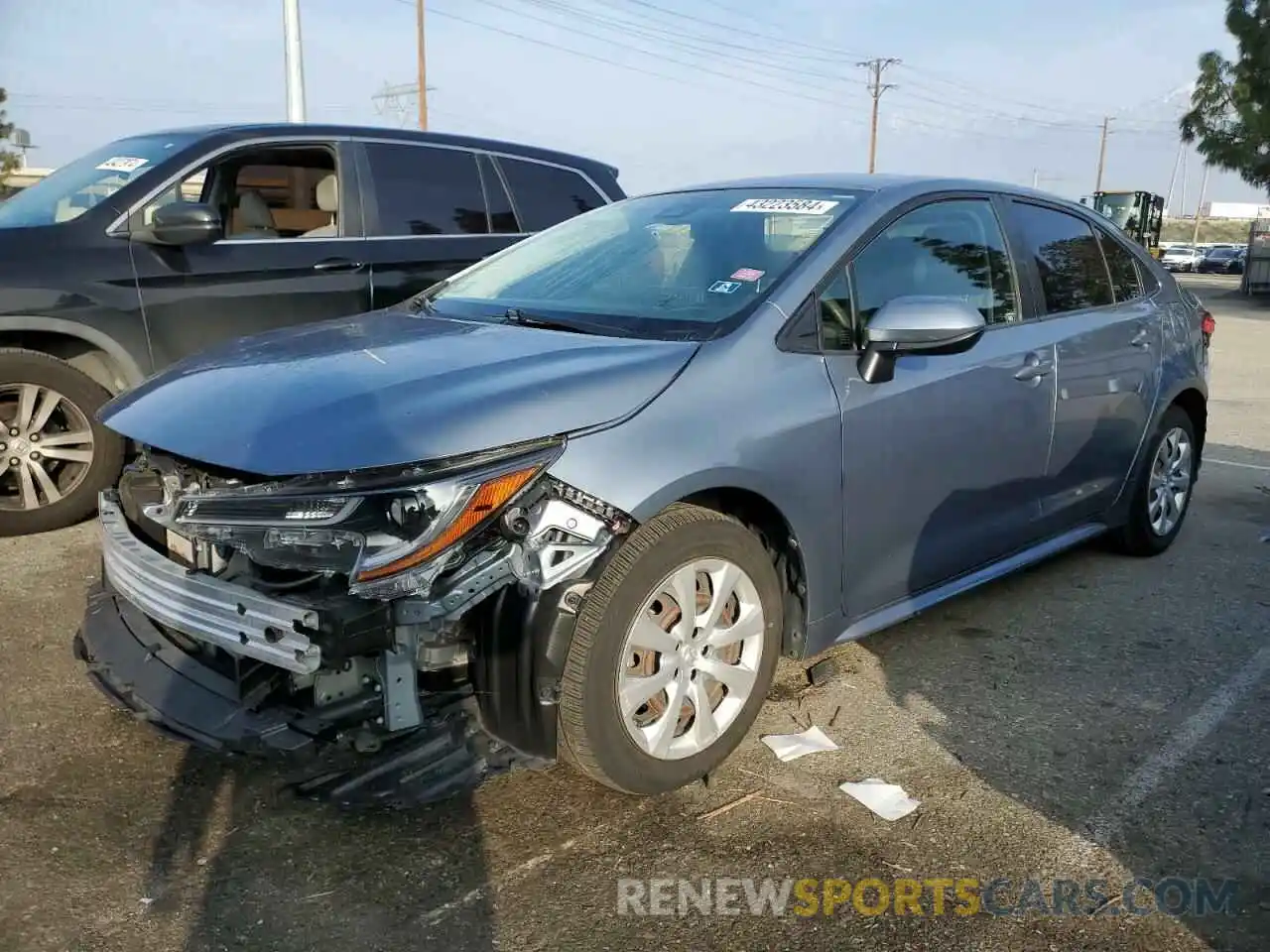 1 Photograph of a damaged car JTDEPRAE9LJ029589 TOYOTA COROLLA 2020