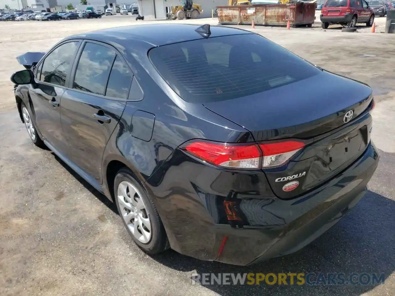 3 Photograph of a damaged car JTDEPRAE9LJ029771 TOYOTA COROLLA 2020