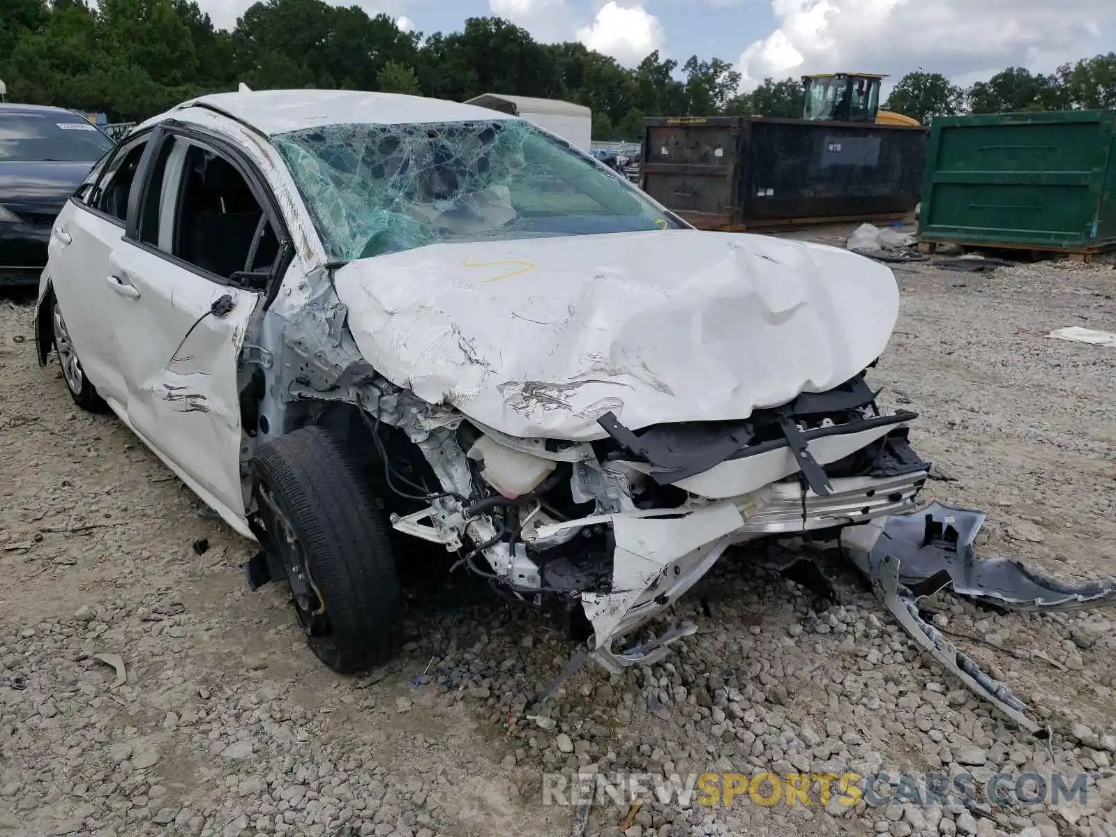 1 Photograph of a damaged car JTDEPRAE9LJ030516 TOYOTA COROLLA 2020