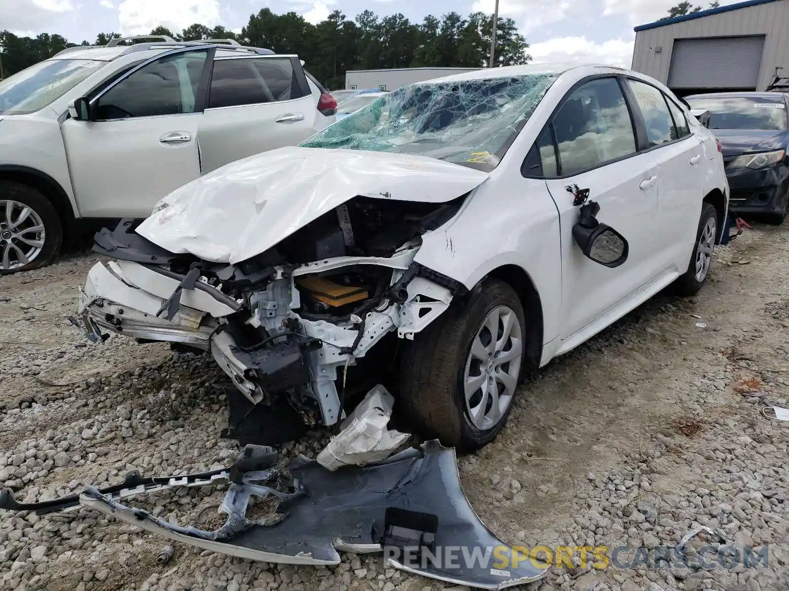 2 Photograph of a damaged car JTDEPRAE9LJ030516 TOYOTA COROLLA 2020