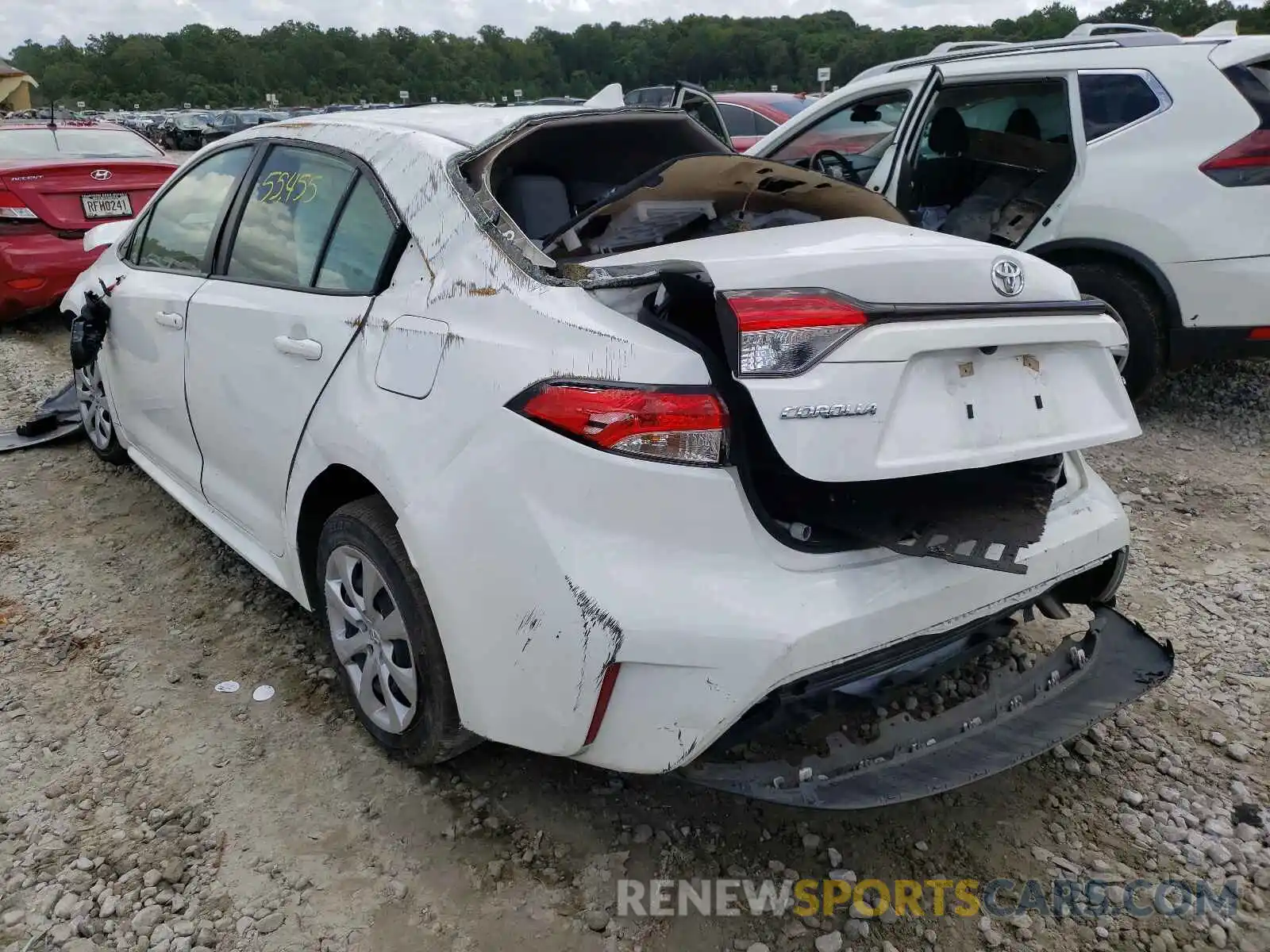 3 Photograph of a damaged car JTDEPRAE9LJ030516 TOYOTA COROLLA 2020