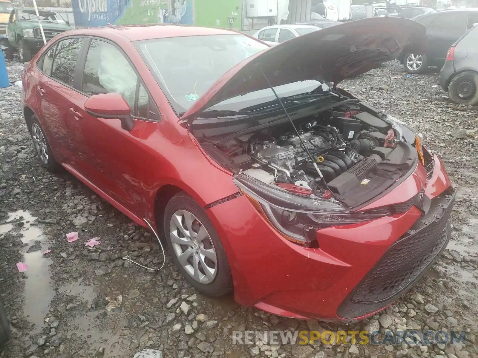 1 Photograph of a damaged car JTDEPRAE9LJ031066 TOYOTA COROLLA 2020