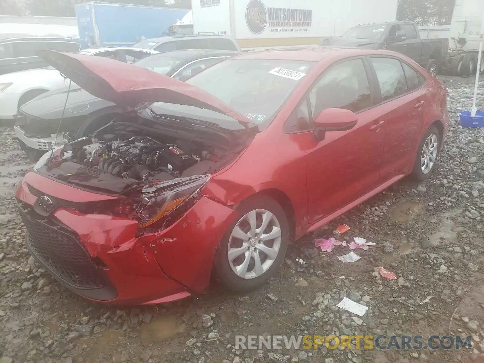 2 Photograph of a damaged car JTDEPRAE9LJ031066 TOYOTA COROLLA 2020