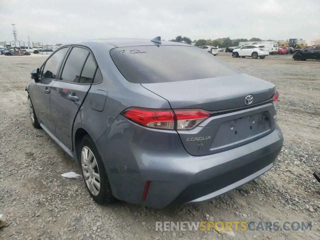 3 Photograph of a damaged car JTDEPRAE9LJ031116 TOYOTA COROLLA 2020