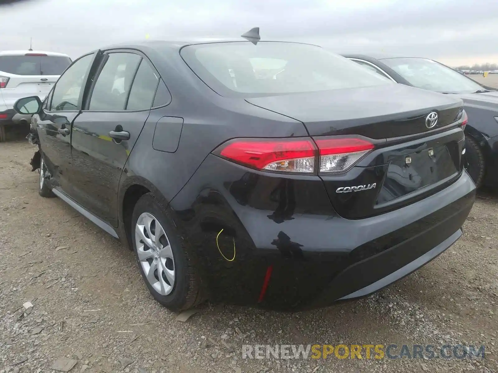 3 Photograph of a damaged car JTDEPRAE9LJ031357 TOYOTA COROLLA 2020