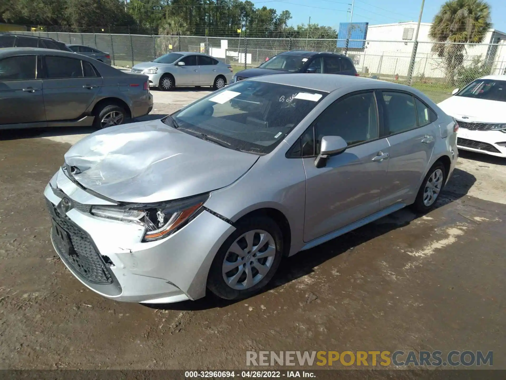 2 Photograph of a damaged car JTDEPRAE9LJ031388 TOYOTA COROLLA 2020