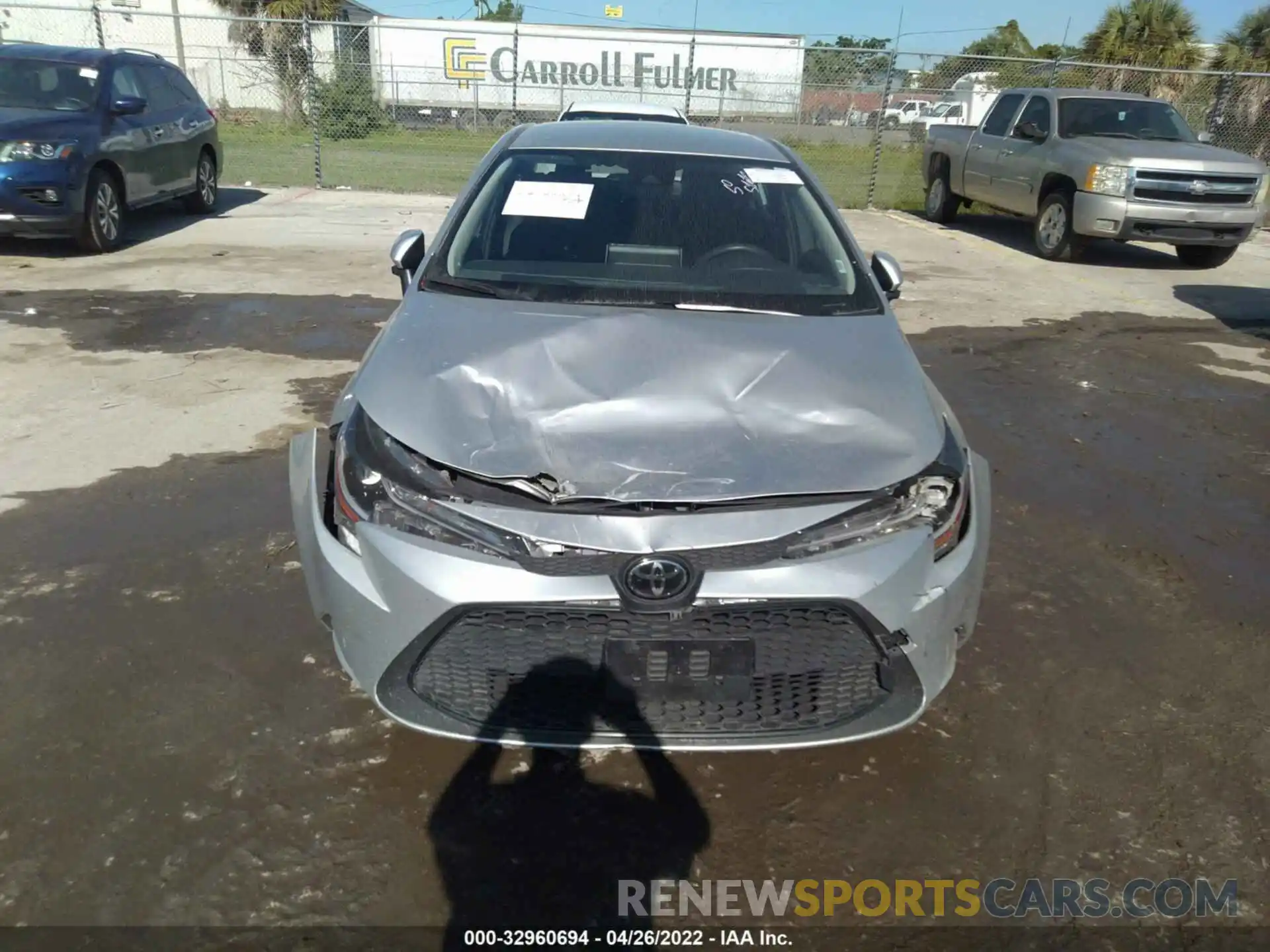 6 Photograph of a damaged car JTDEPRAE9LJ031388 TOYOTA COROLLA 2020