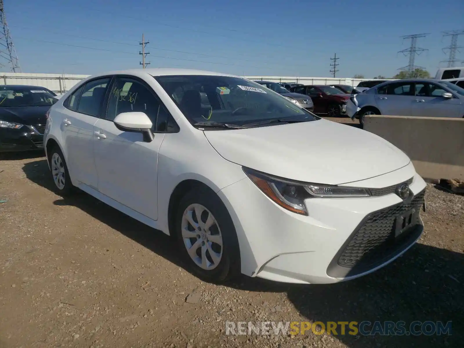 1 Photograph of a damaged car JTDEPRAE9LJ031472 TOYOTA COROLLA 2020