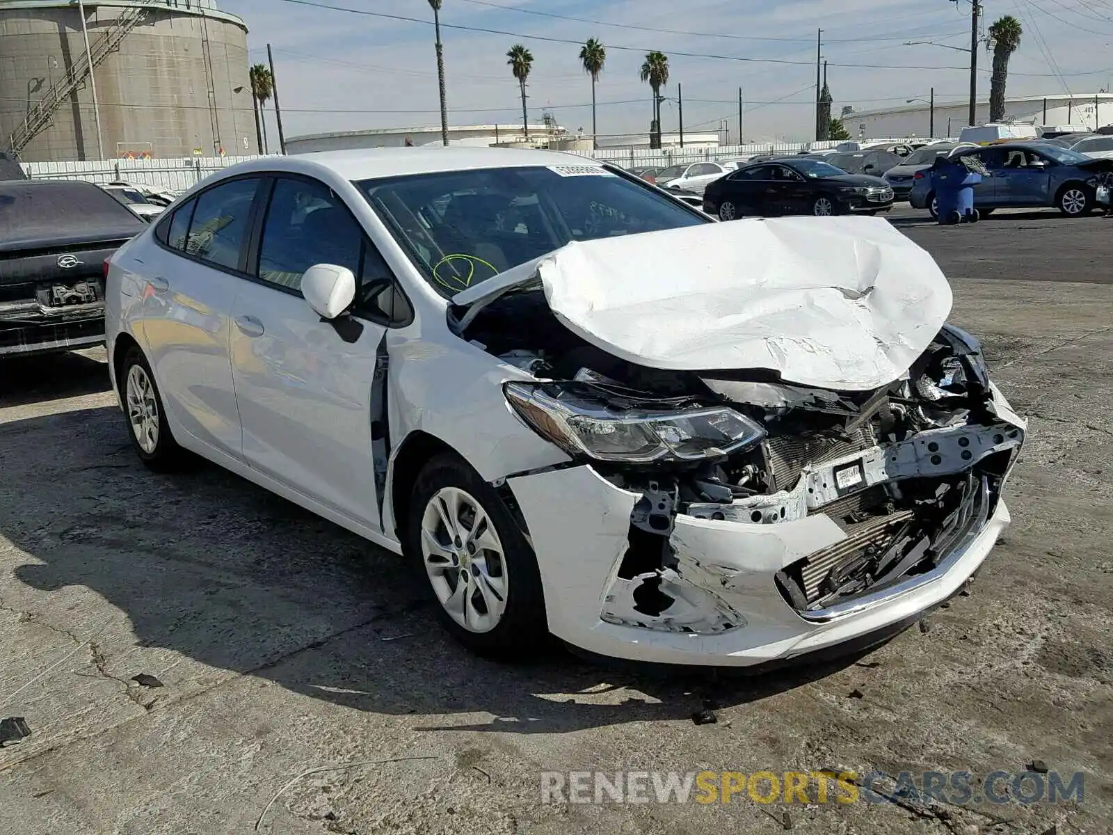 1 Photograph of a damaged car JTDEPRAE9LJ031911 TOYOTA COROLLA 2020