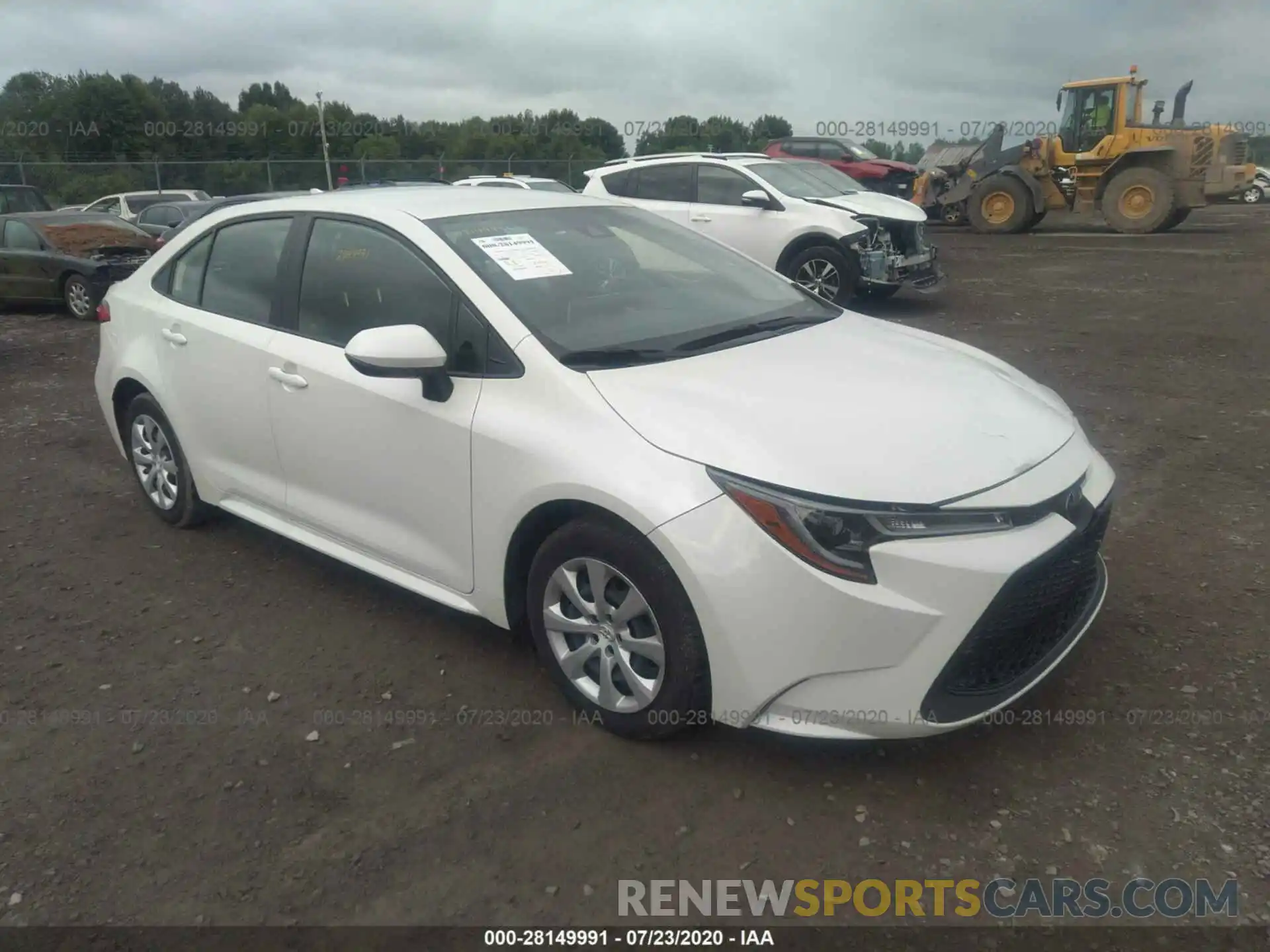 1 Photograph of a damaged car JTDEPRAE9LJ032864 TOYOTA COROLLA 2020