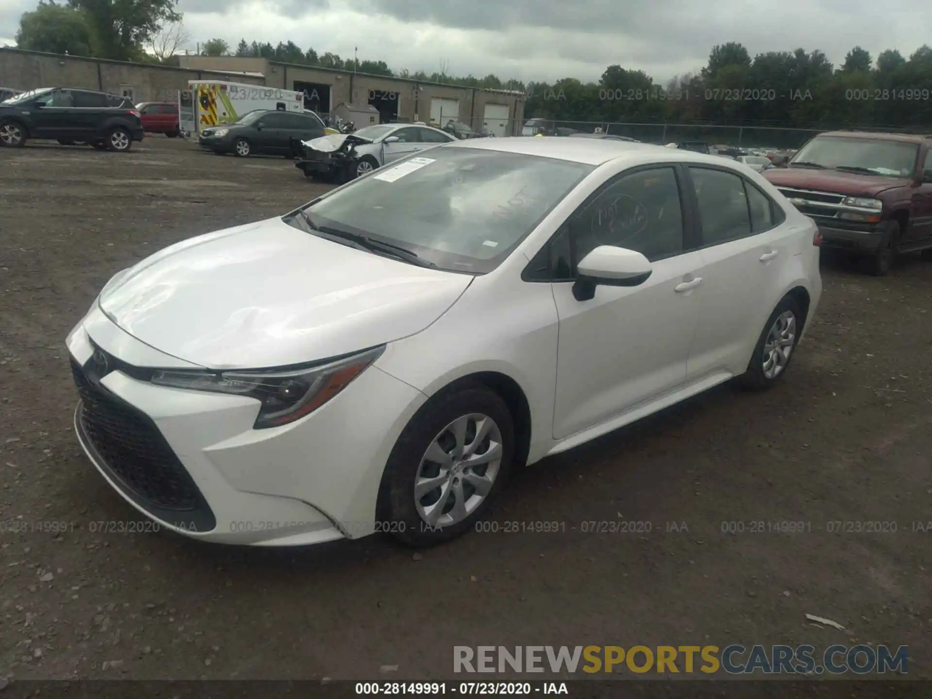 2 Photograph of a damaged car JTDEPRAE9LJ032864 TOYOTA COROLLA 2020