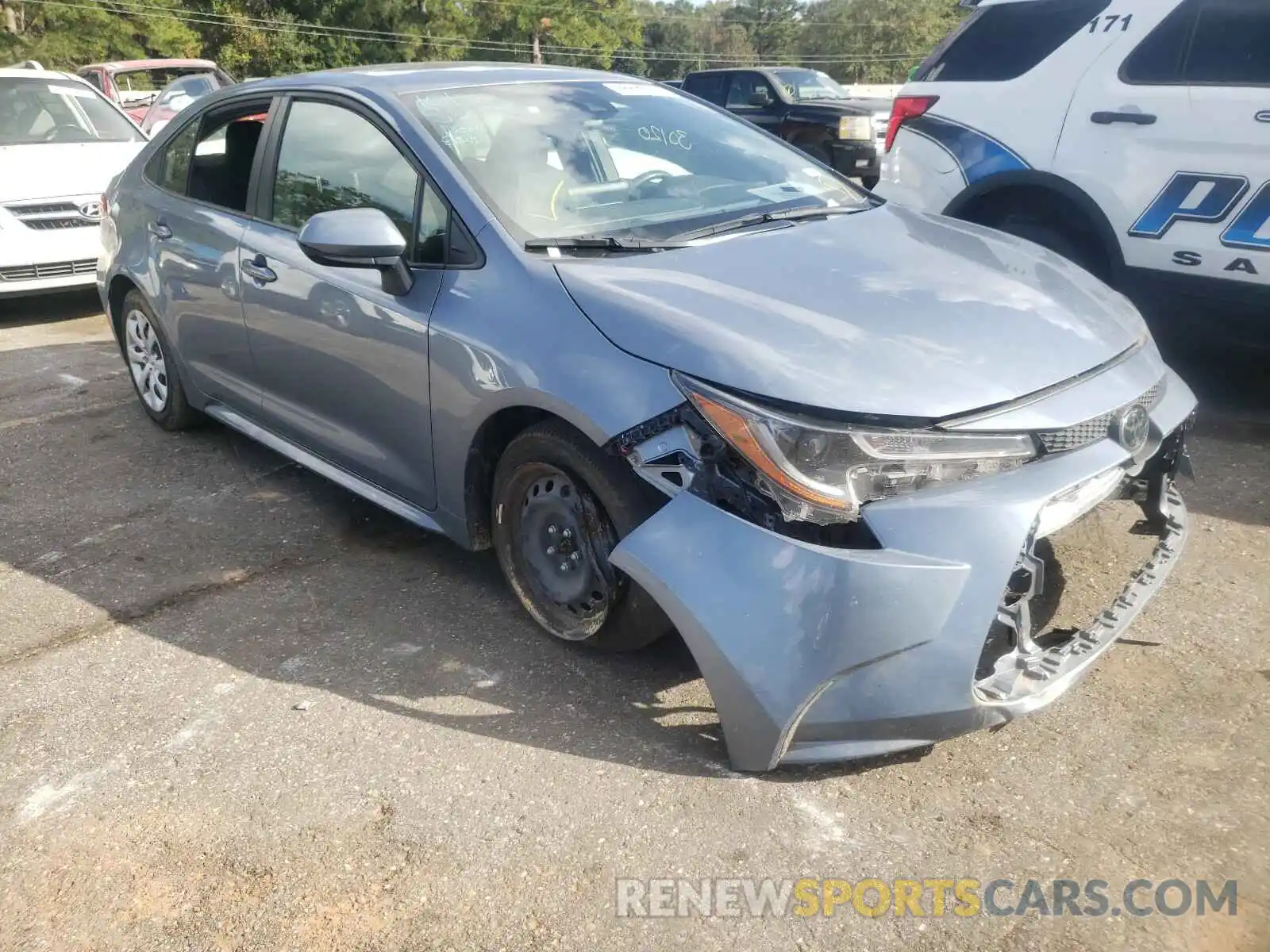 1 Photograph of a damaged car JTDEPRAE9LJ033321 TOYOTA COROLLA 2020