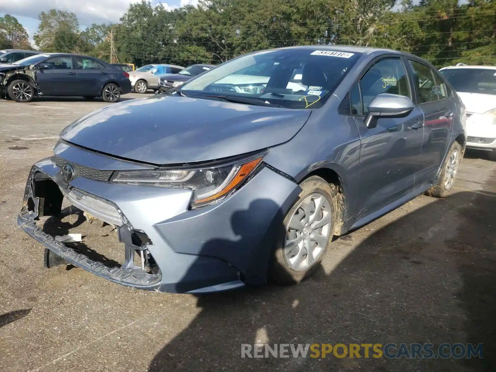 2 Photograph of a damaged car JTDEPRAE9LJ033321 TOYOTA COROLLA 2020