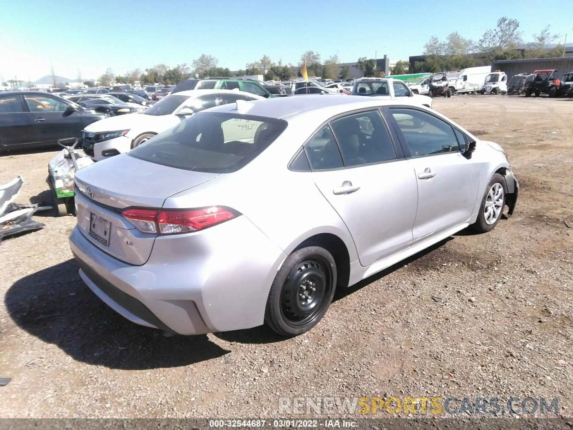 4 Photograph of a damaged car JTDEPRAE9LJ033528 TOYOTA COROLLA 2020